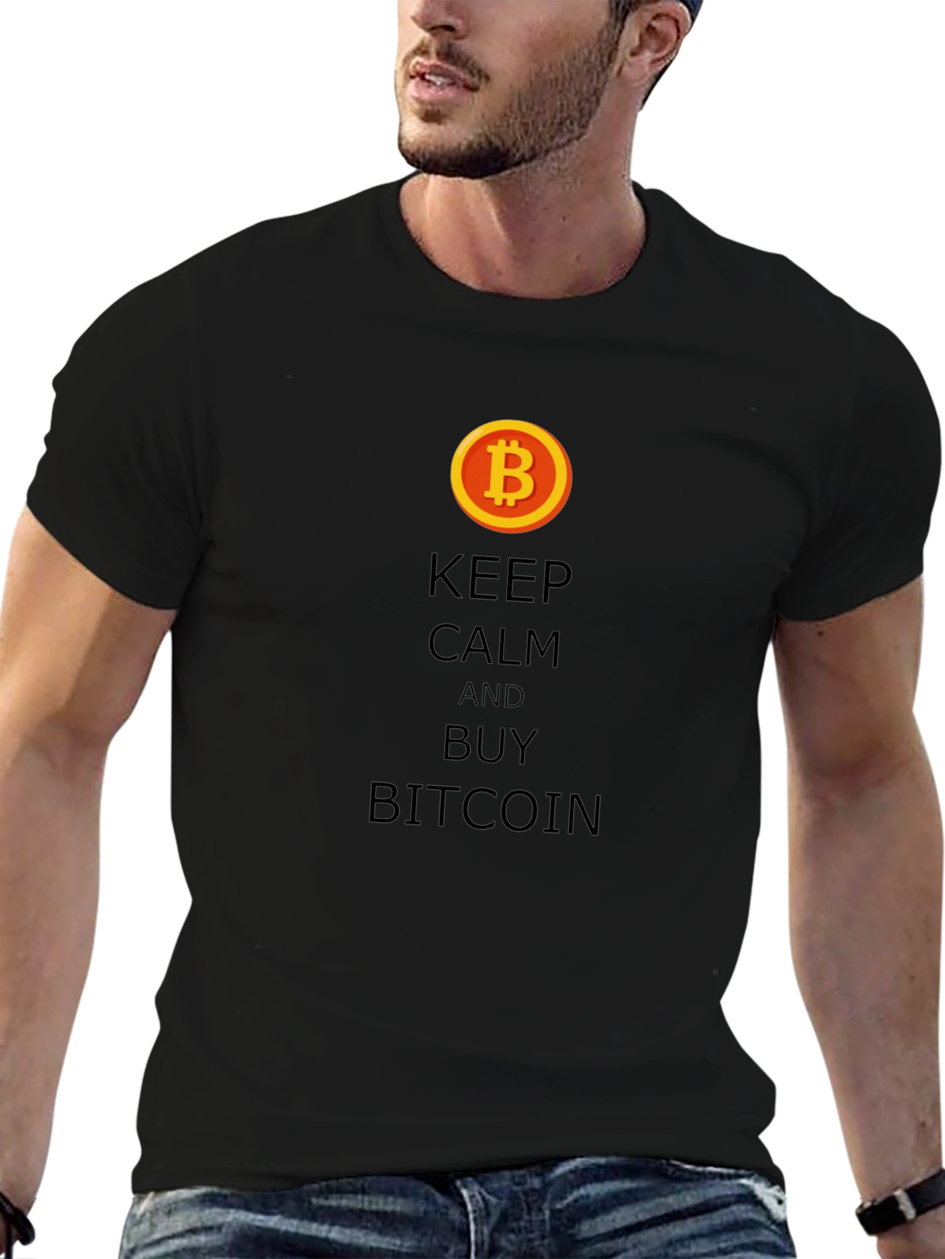 Keep Calm and Buy Bitcoin T-Shirt - Crypto Tee