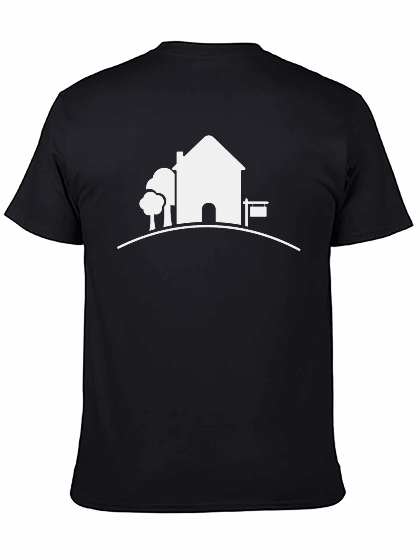 House Graphic Tee - Modern Black T-Shirt
