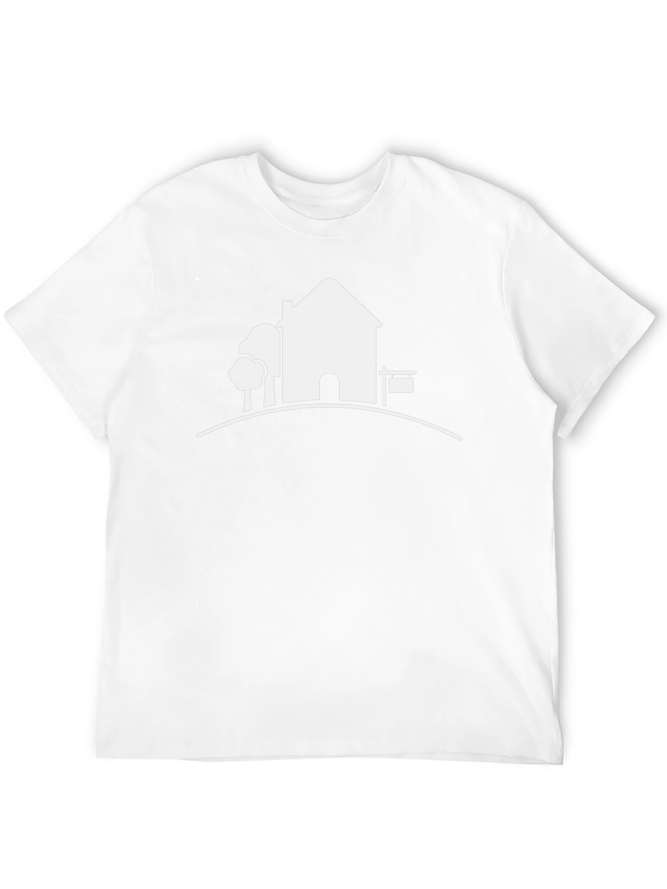 House Graphic Tee - Modern Black T-Shirt