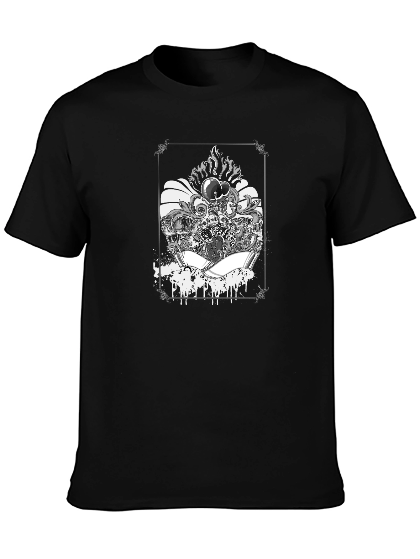 Mens Graphic Tee - Skull & Aces