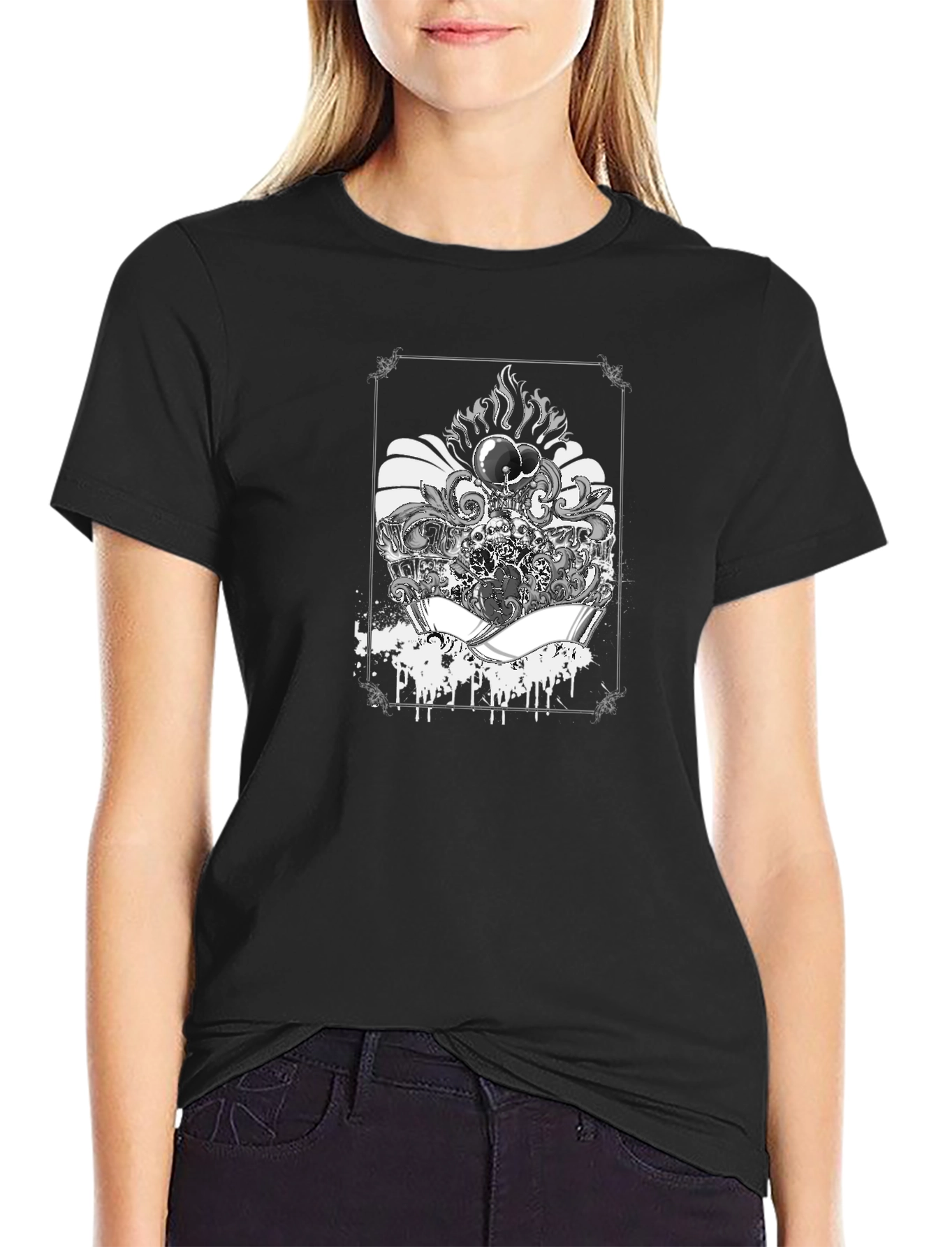 Mens Graphic Tee - Skull & Aces
