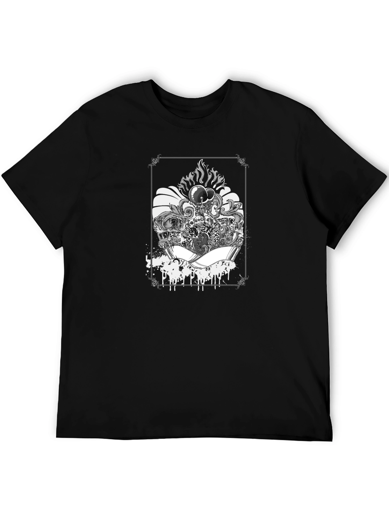 Mens Graphic Tee - Skull & Aces