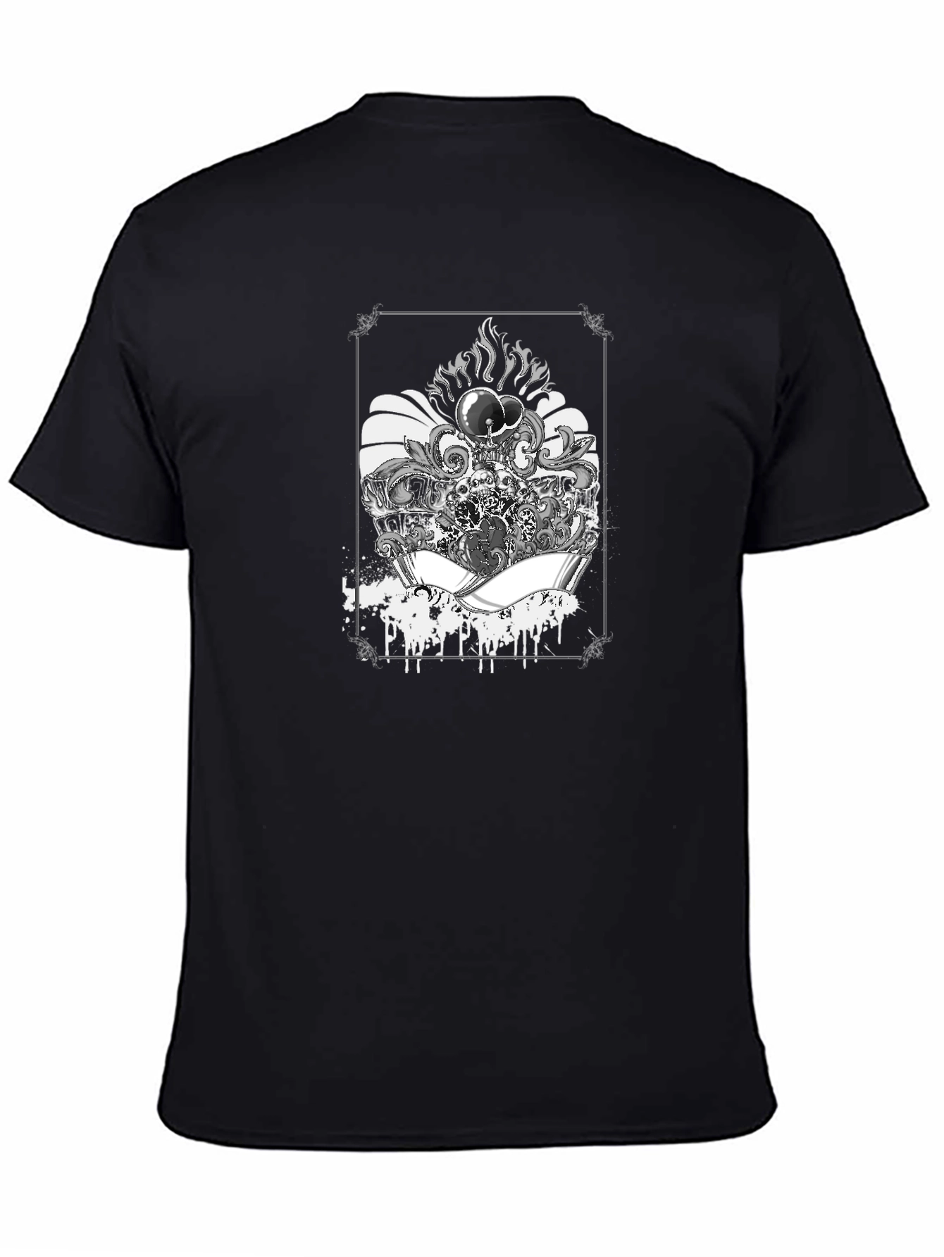 Mens Graphic Tee - Skull & Aces