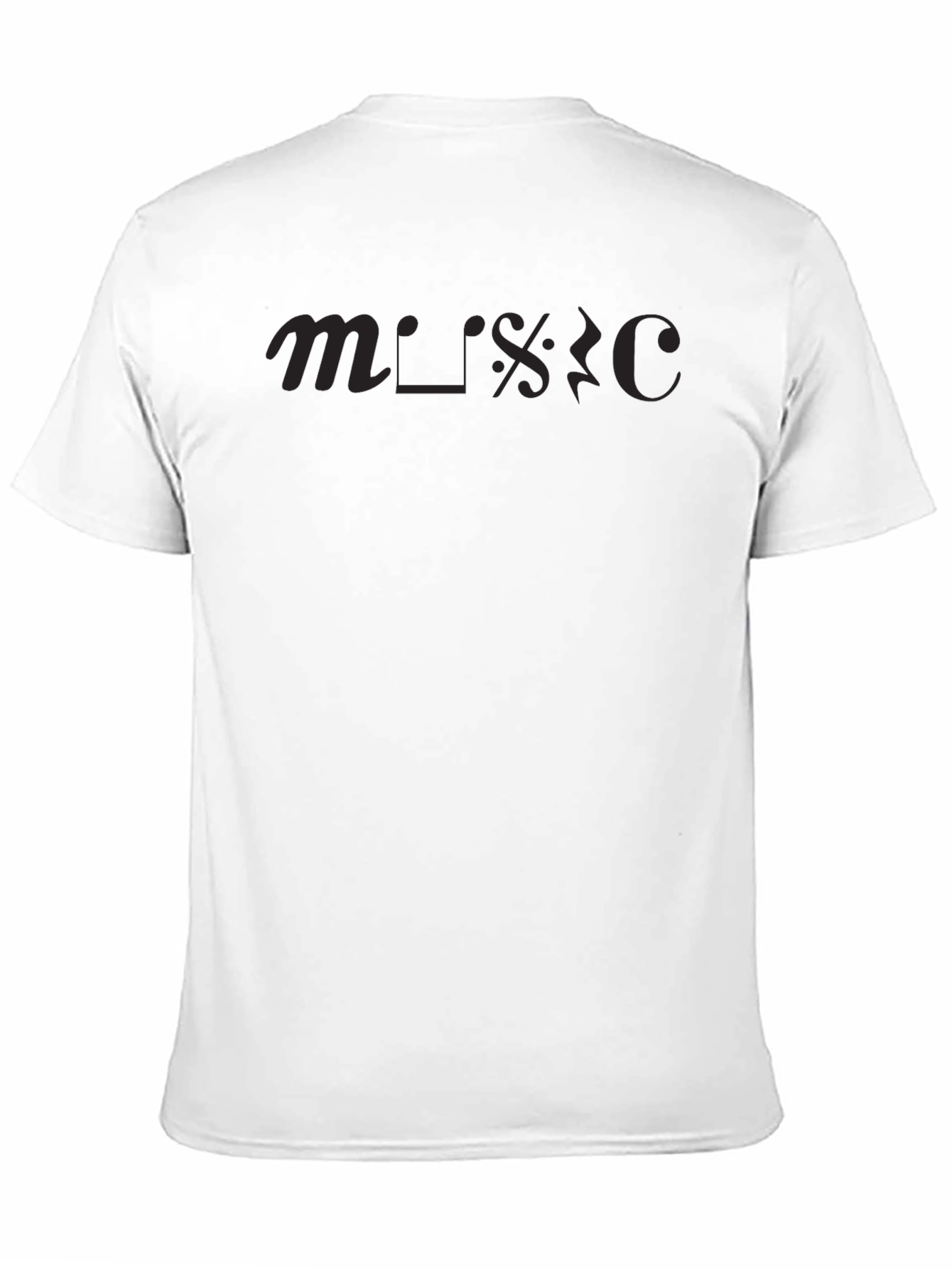 Stylish Black Music Graphic T-Shirt