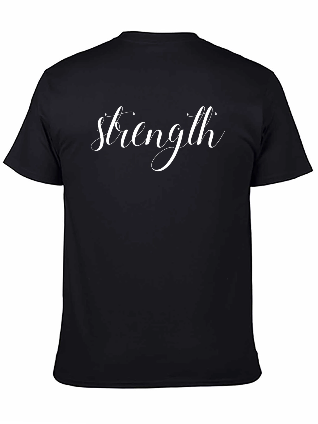 Strength Graphic Tee - Black Cotton Blend