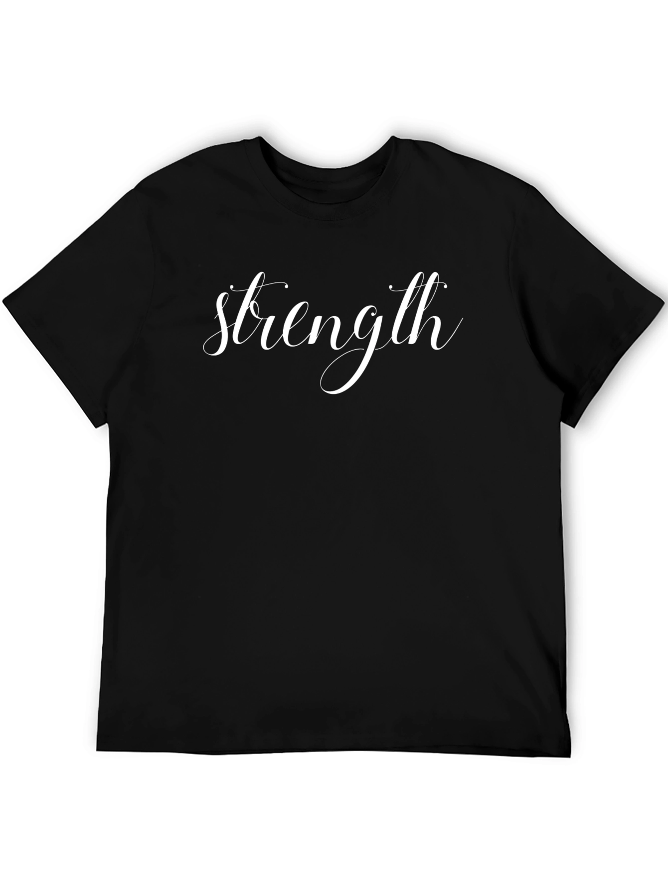 Strength Graphic Tee - Black Cotton Blend