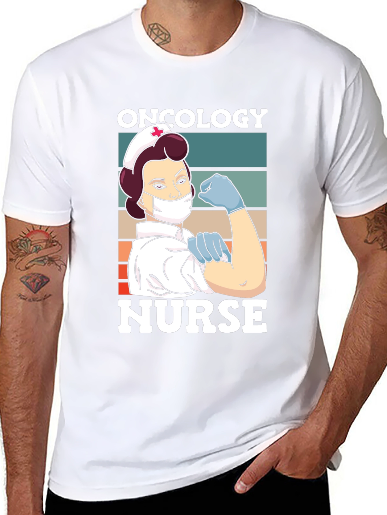 Oncology Nurse T-Shirt - Strong Healthcare Hero Tee