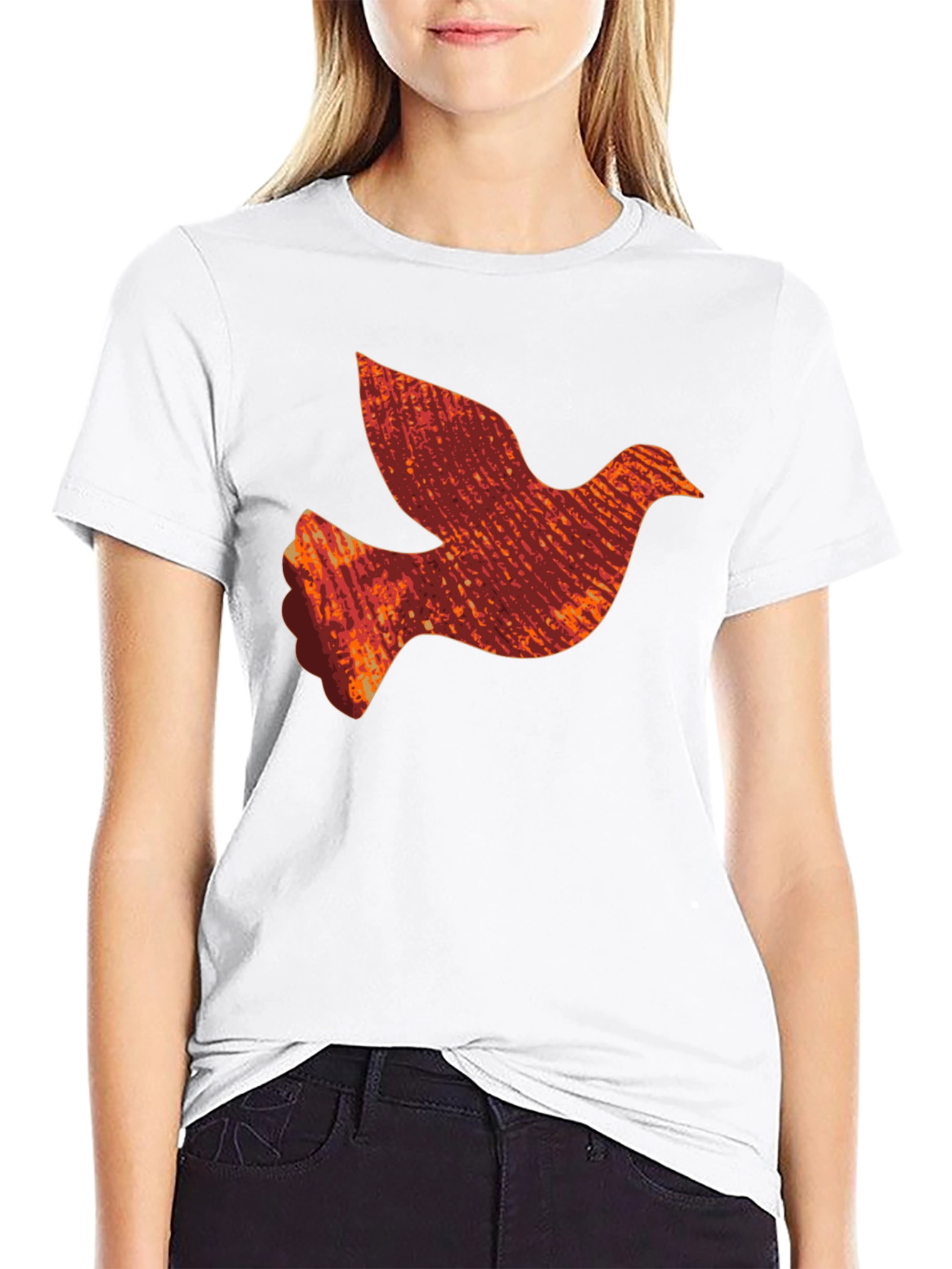 Retro Dove Graphic Tee - Mens Black T-Shirt