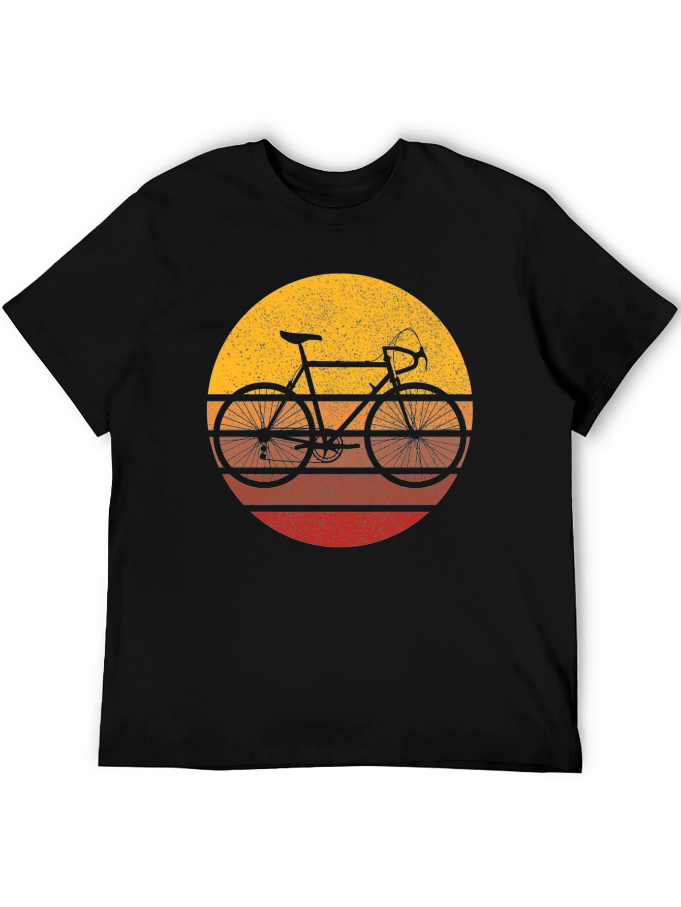 Retro Bike Sunset T-Shirt - Classic Cycling Style