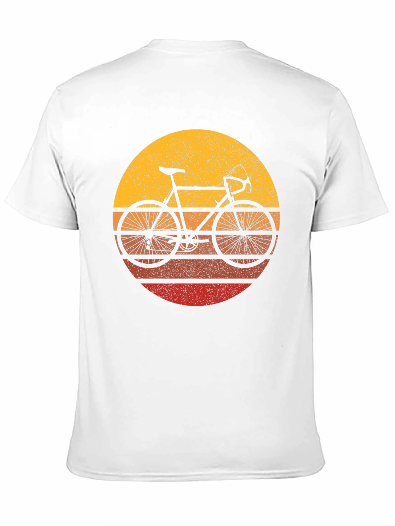 Retro Bike Sunset T-Shirt - Classic Cycling Style