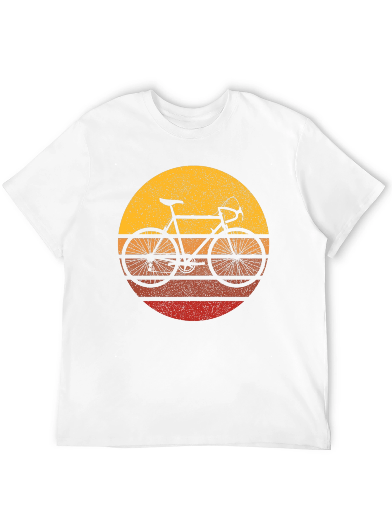 Retro Bike Sunset T-Shirt - Classic Cycling Style