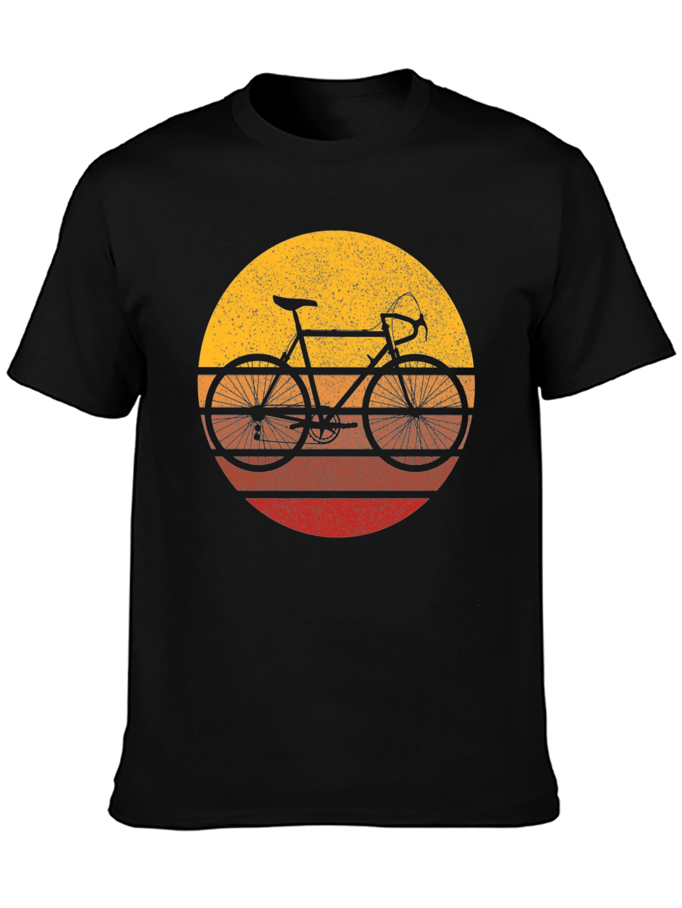 Retro Bike Sunset T-Shirt - Classic Cycling Style