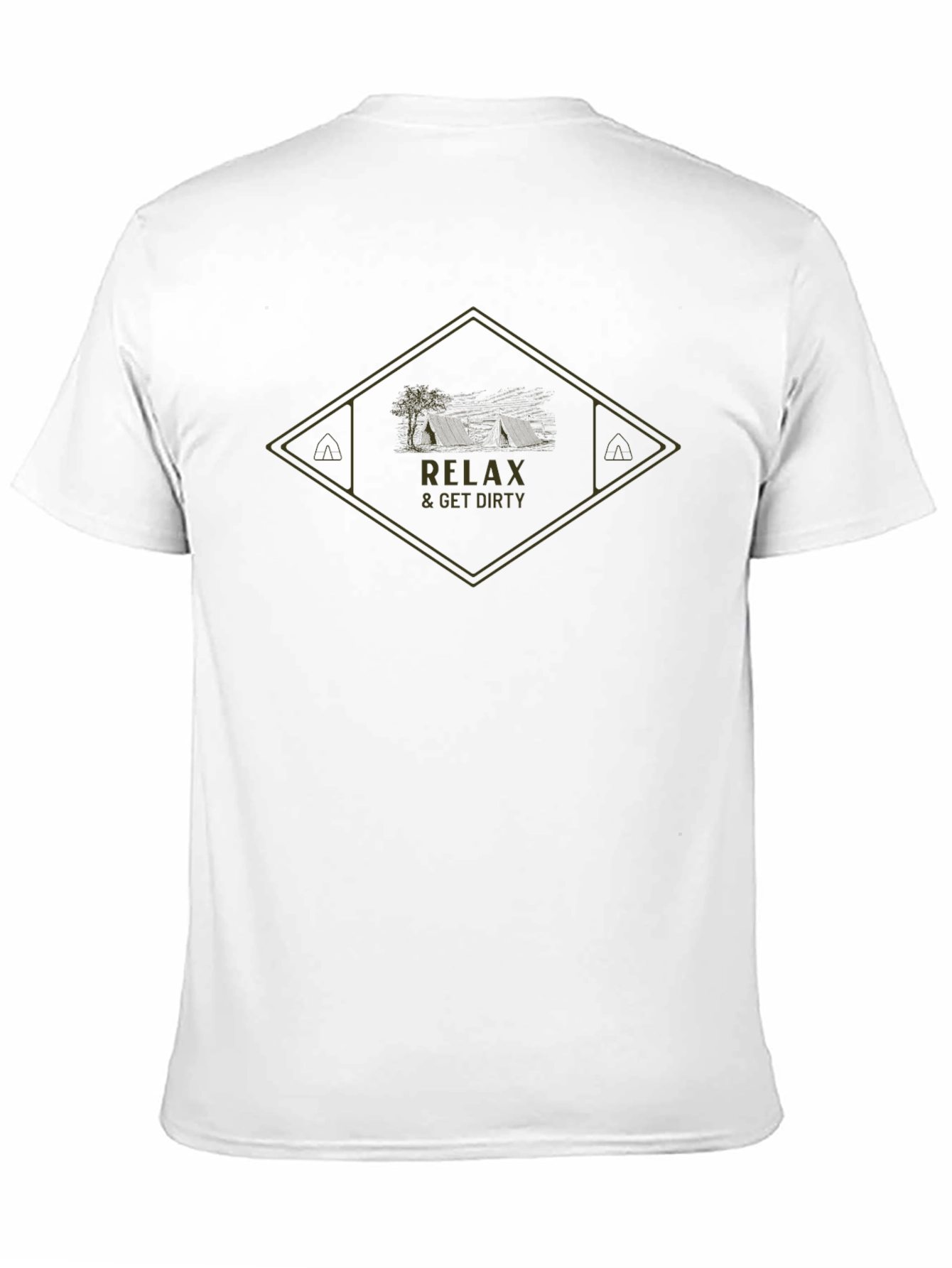Relax & Get Dirty T-Shirt - Camping Adventure Tee