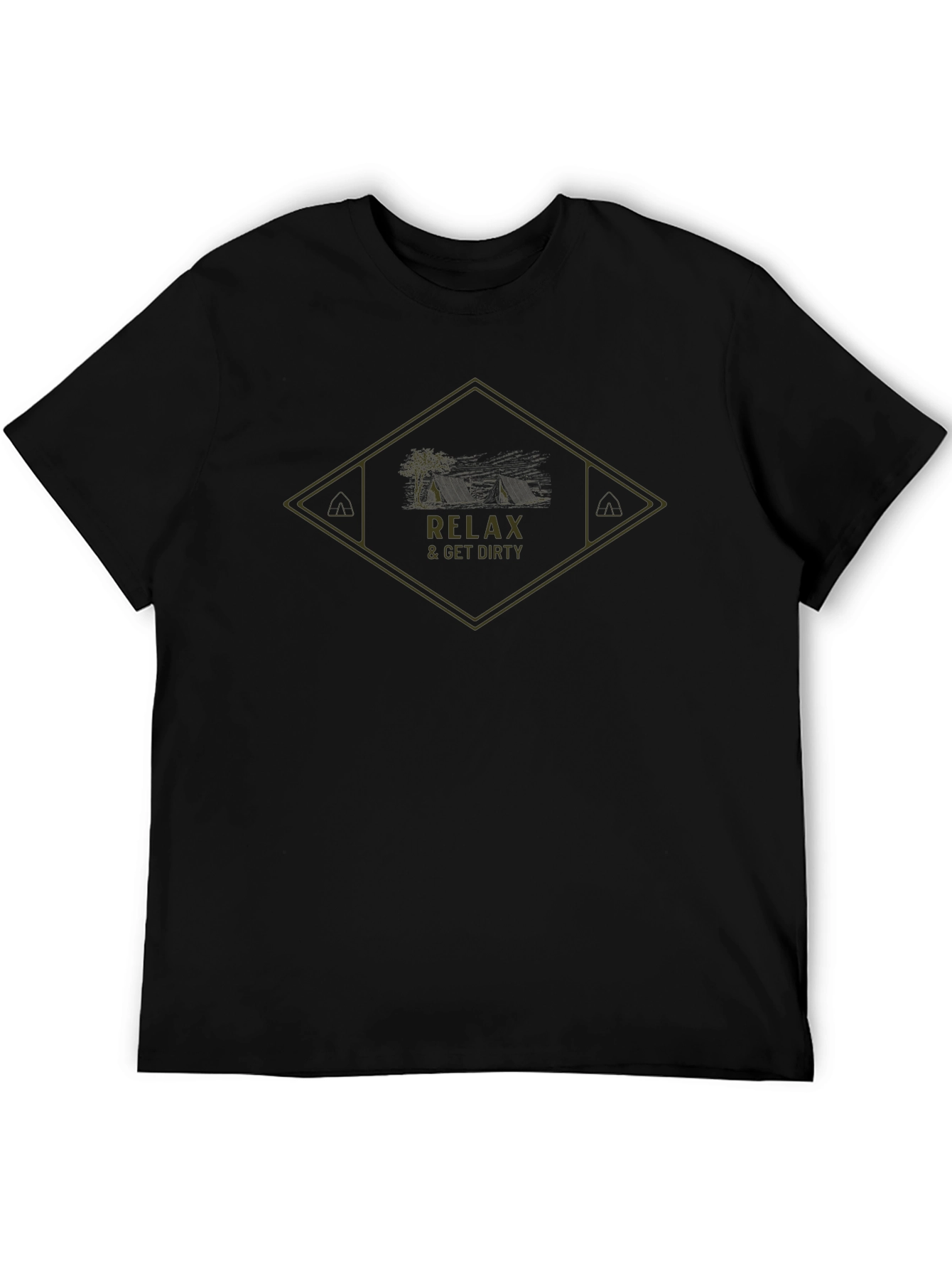 Relax & Get Dirty T-Shirt - Camping Adventure Tee