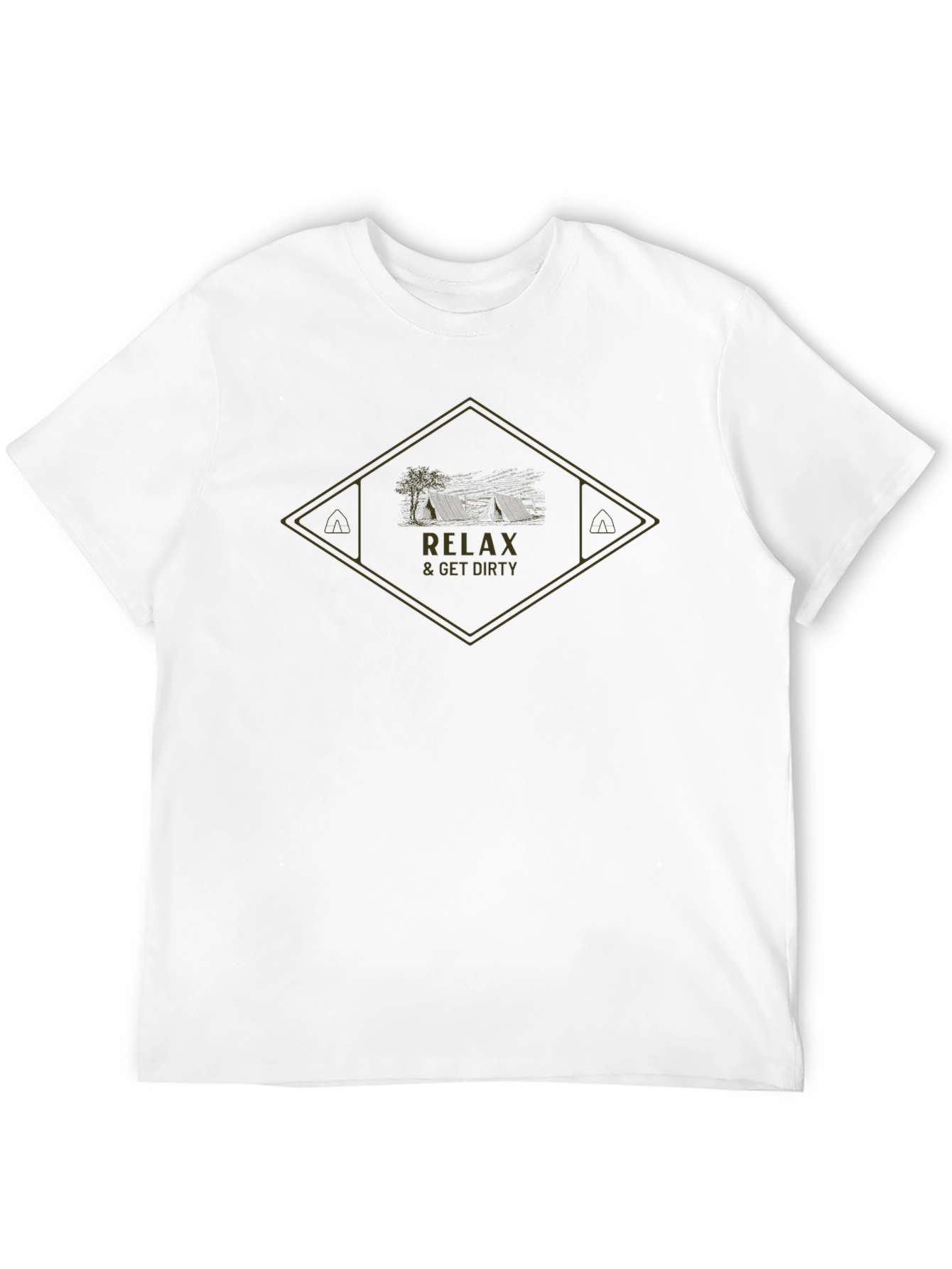 Relax & Get Dirty T-Shirt - Camping Adventure Tee