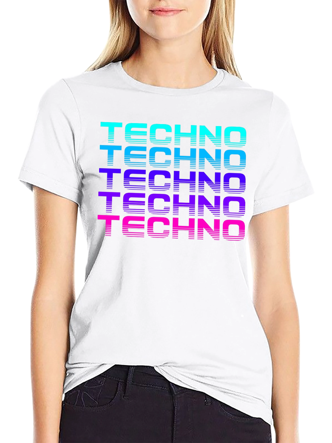 Retro Techno Graphic T-Shirt