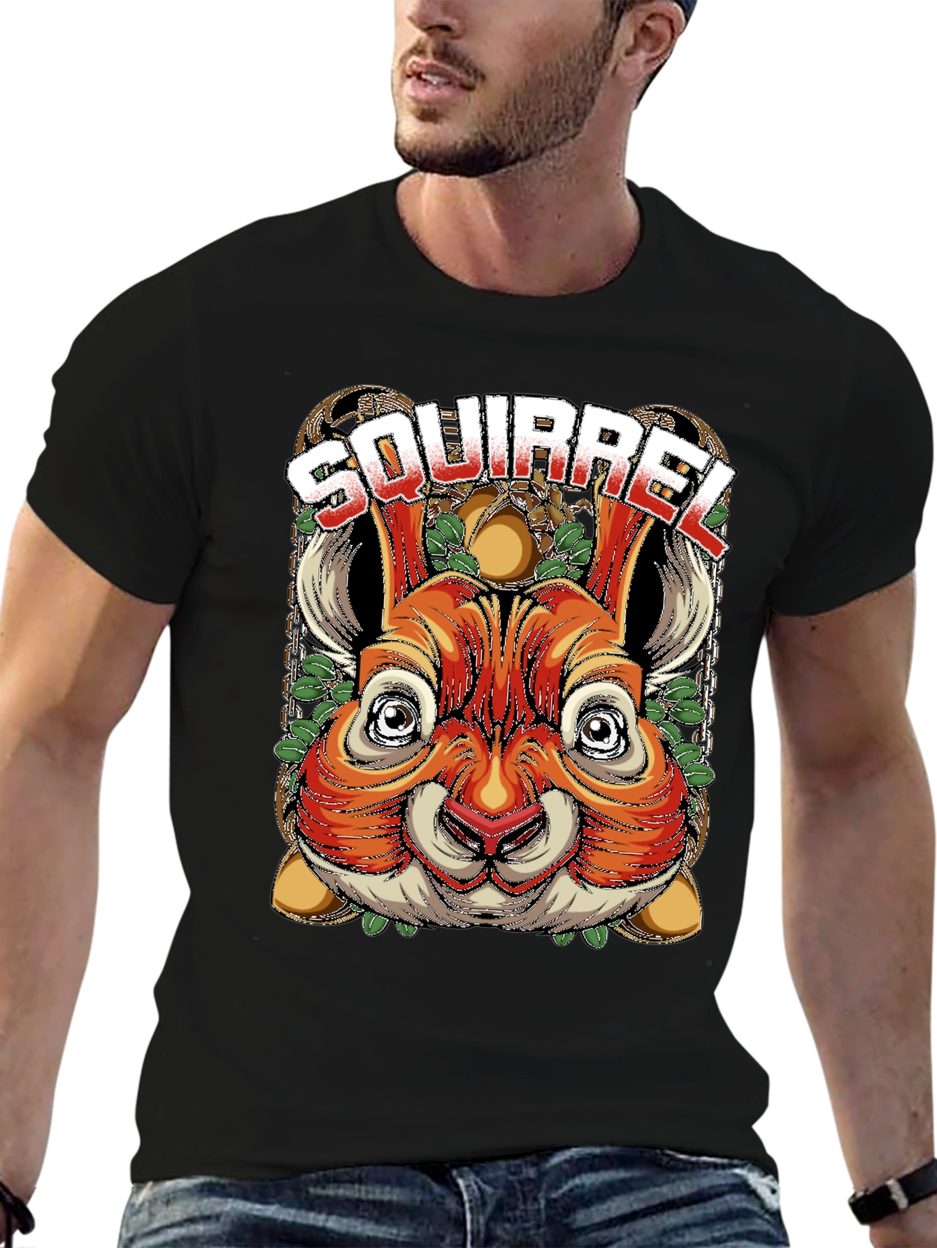 Squirrel Graphic Tee - Unique Animal Design