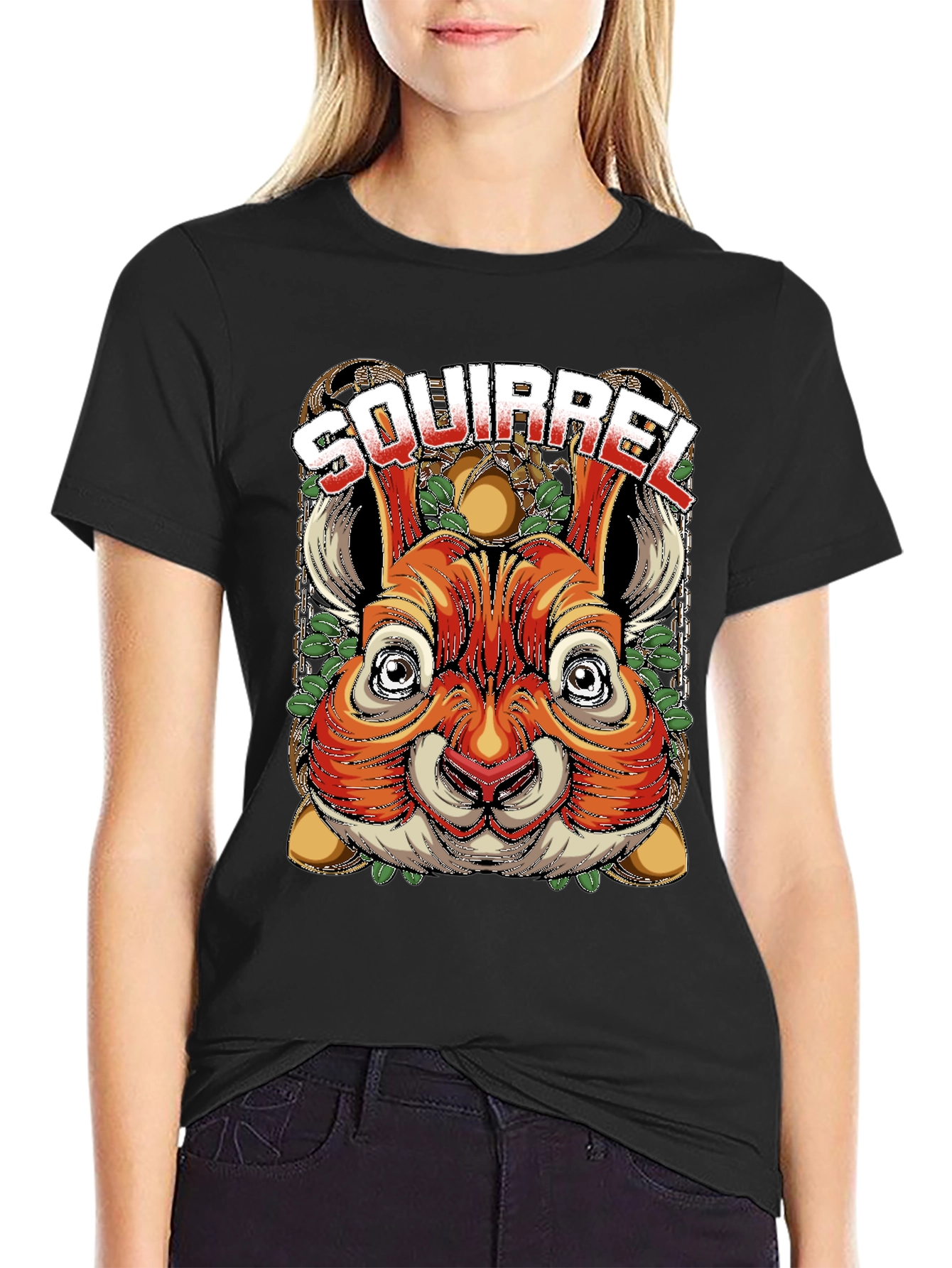 Squirrel Graphic Tee - Unique Animal Design