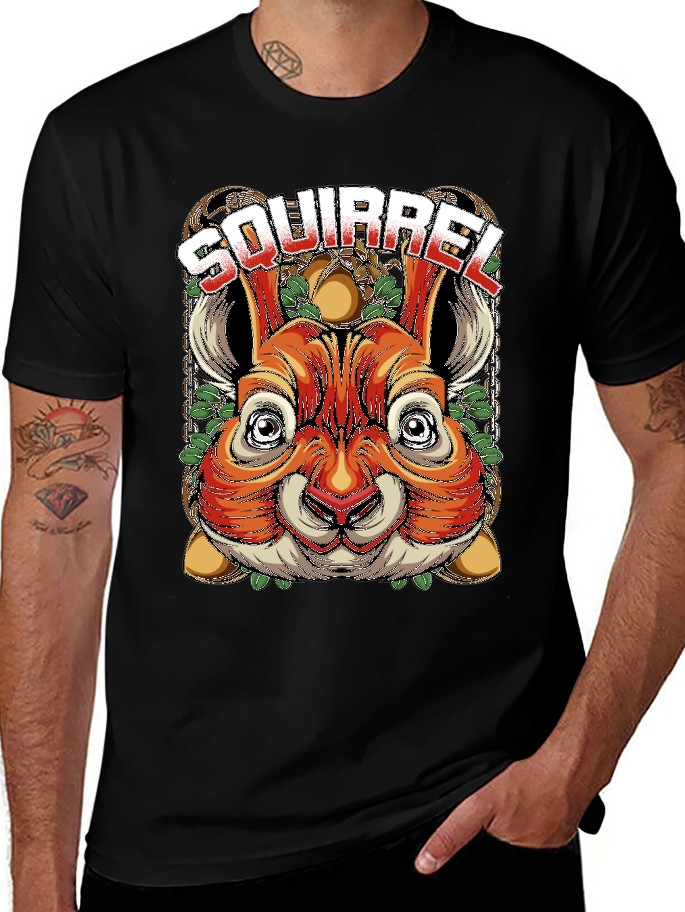 Squirrel Graphic Tee - Unique Animal Design