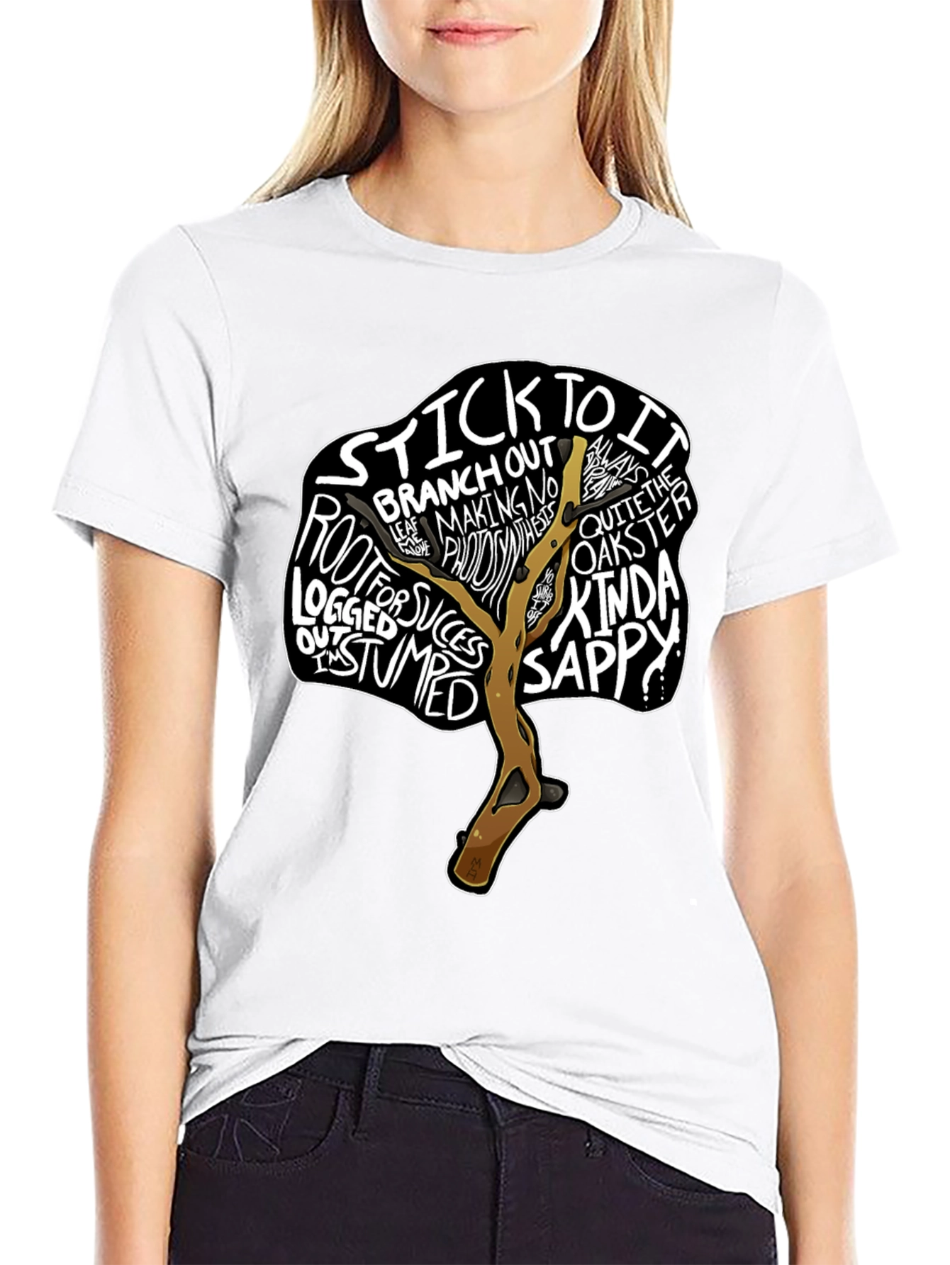 Motivational Tree Graphic Tee - Stick To It