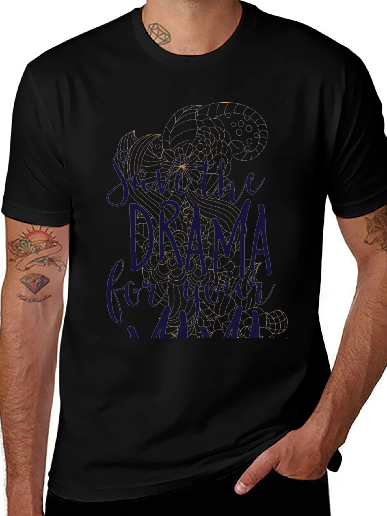 Drama Queen T-Shirt Black Unisex