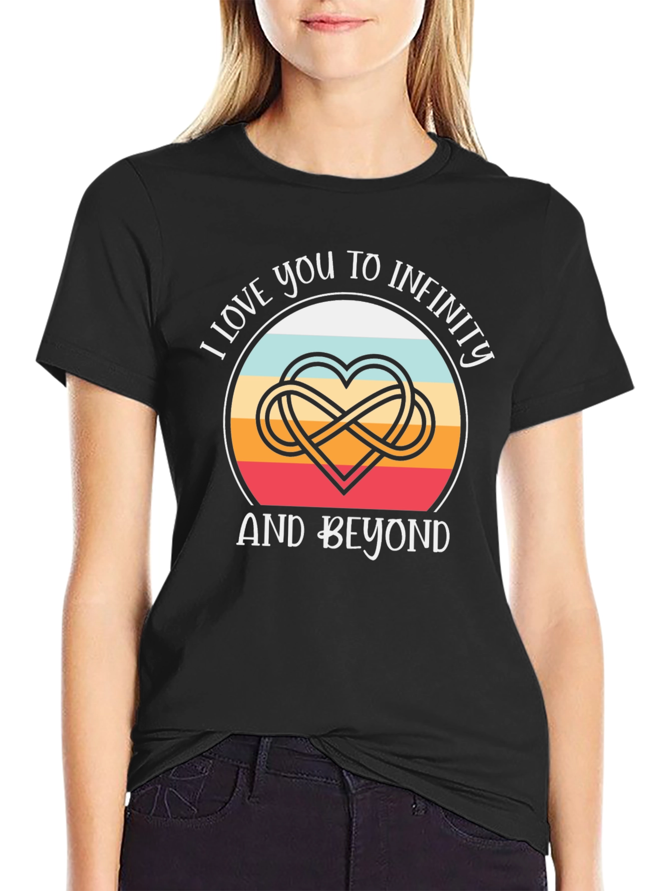 Infinity Love T-Shirt - Heart & Beyond Design