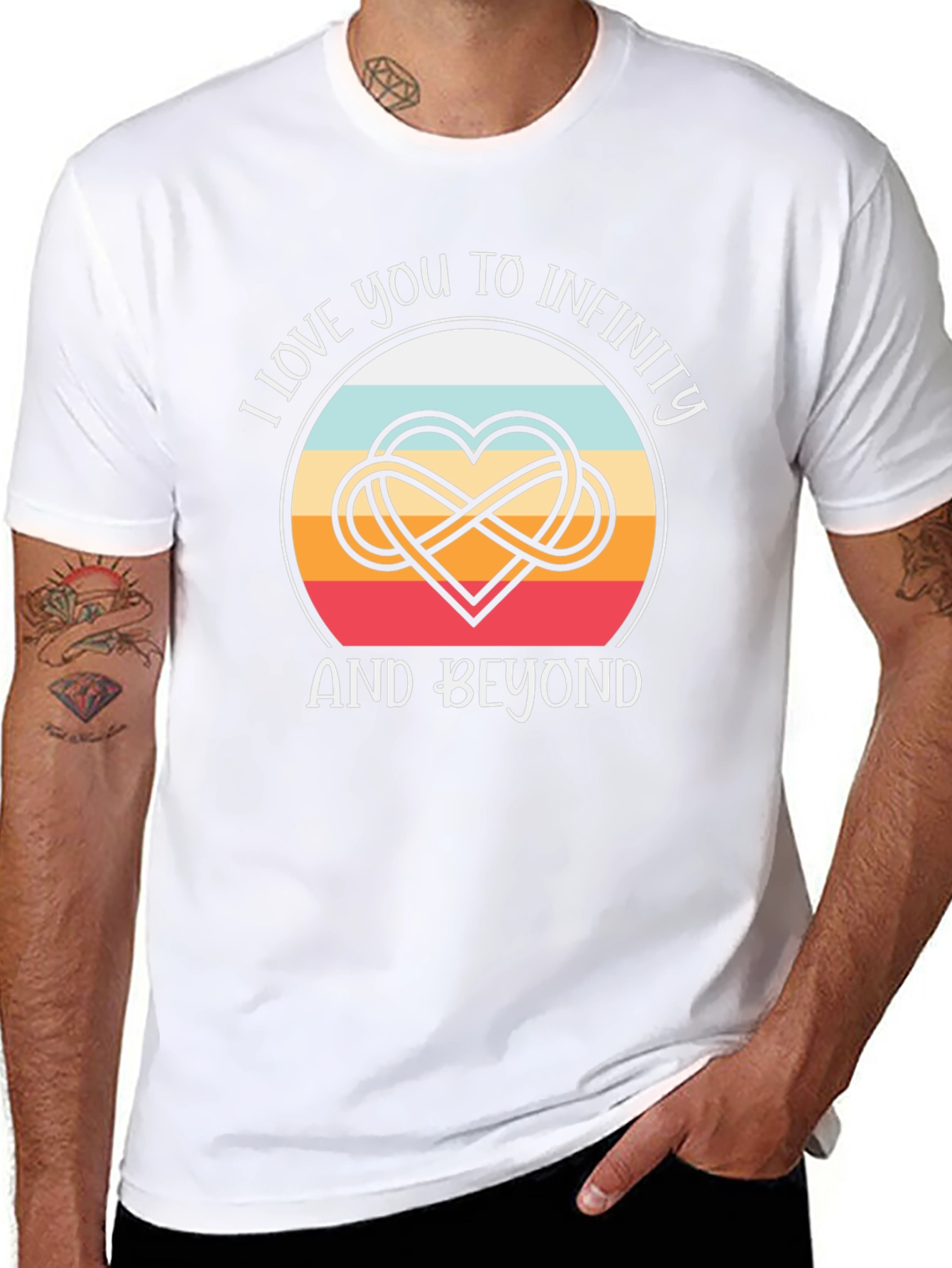 Infinity Love T-Shirt - Heart & Beyond Design