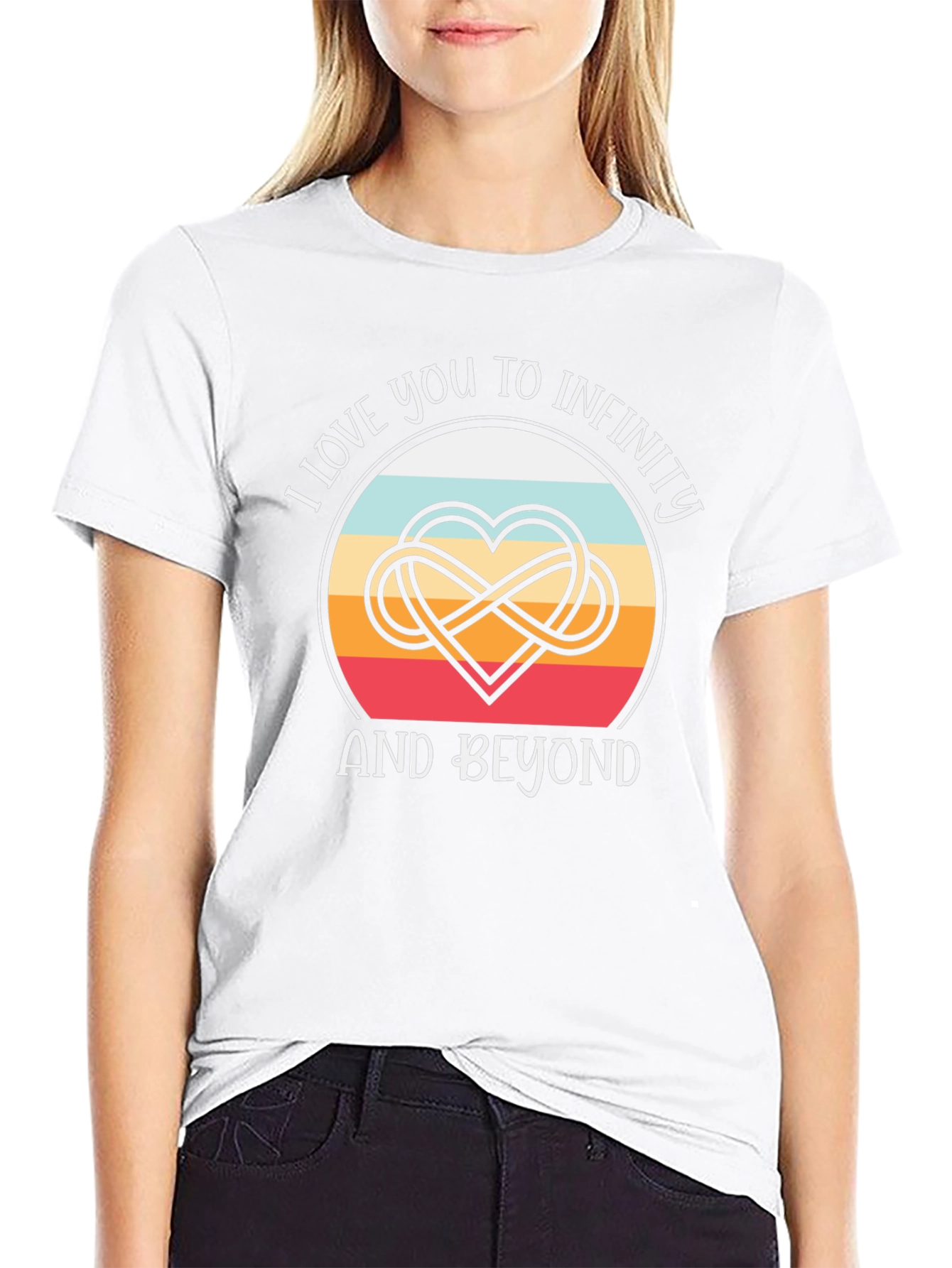 Infinity Love T-Shirt - Heart & Beyond Design