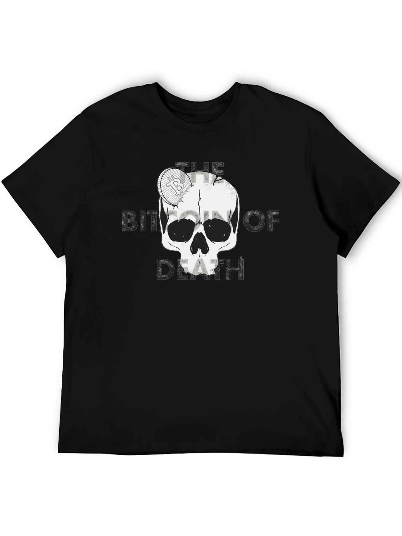 Bitcoin of Death Graphic T-Shirt - Crypto Skull Tee
