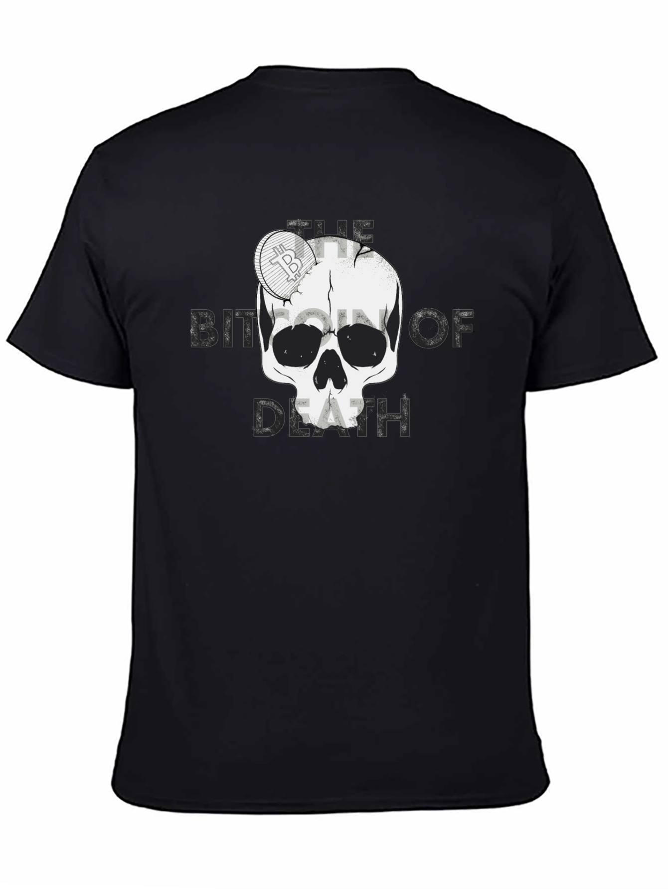 Bitcoin of Death Graphic T-Shirt - Crypto Skull Tee