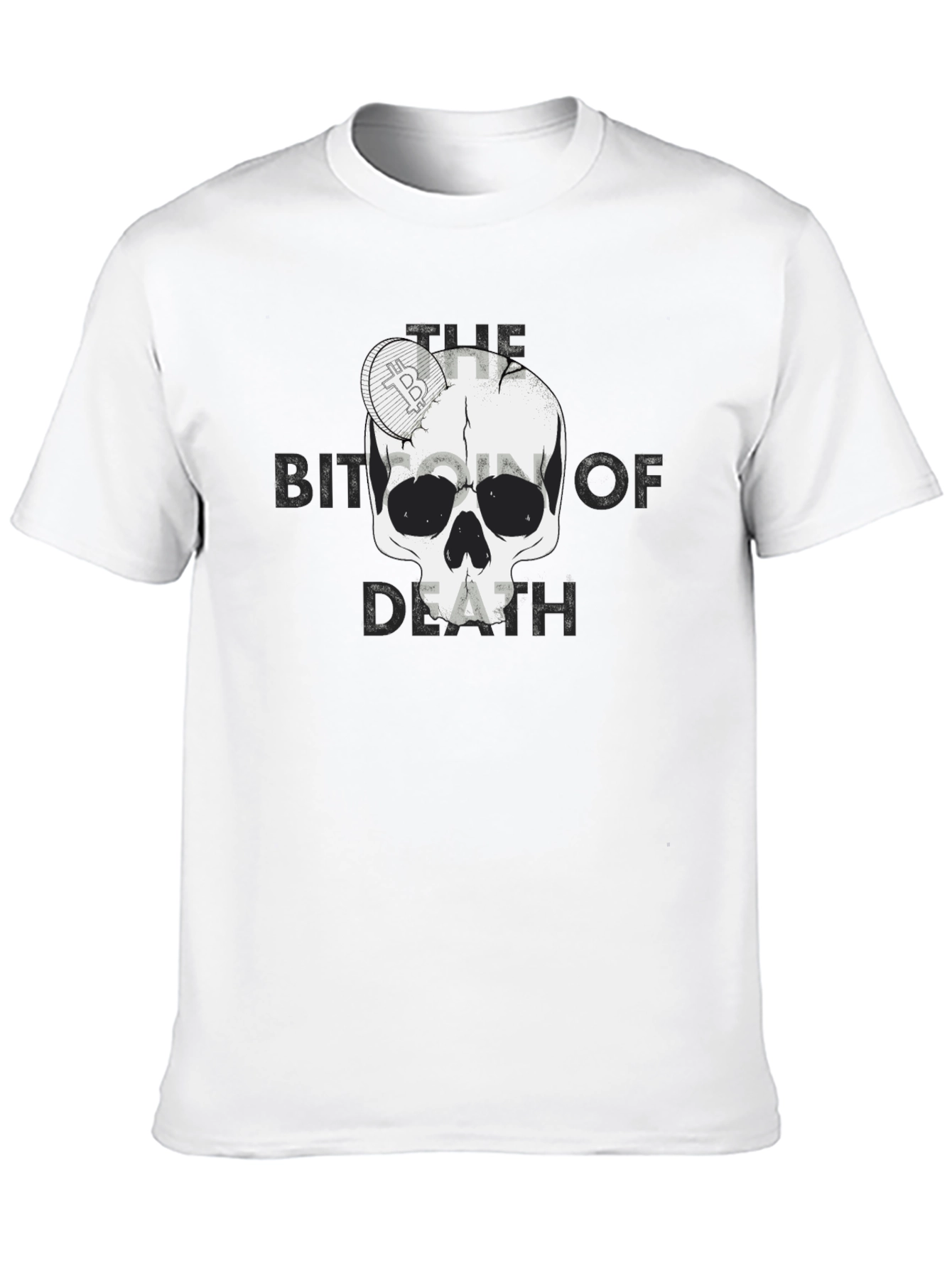 Bitcoin of Death Graphic T-Shirt - Crypto Skull Tee