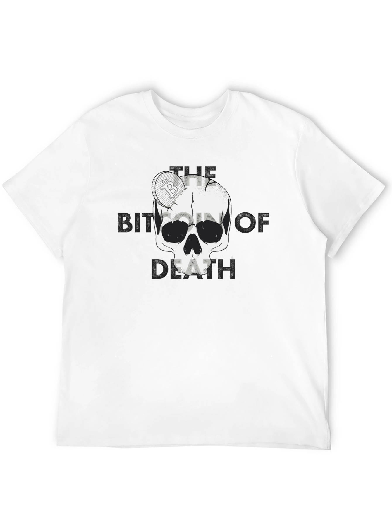 Bitcoin of Death Graphic T-Shirt - Crypto Skull Tee