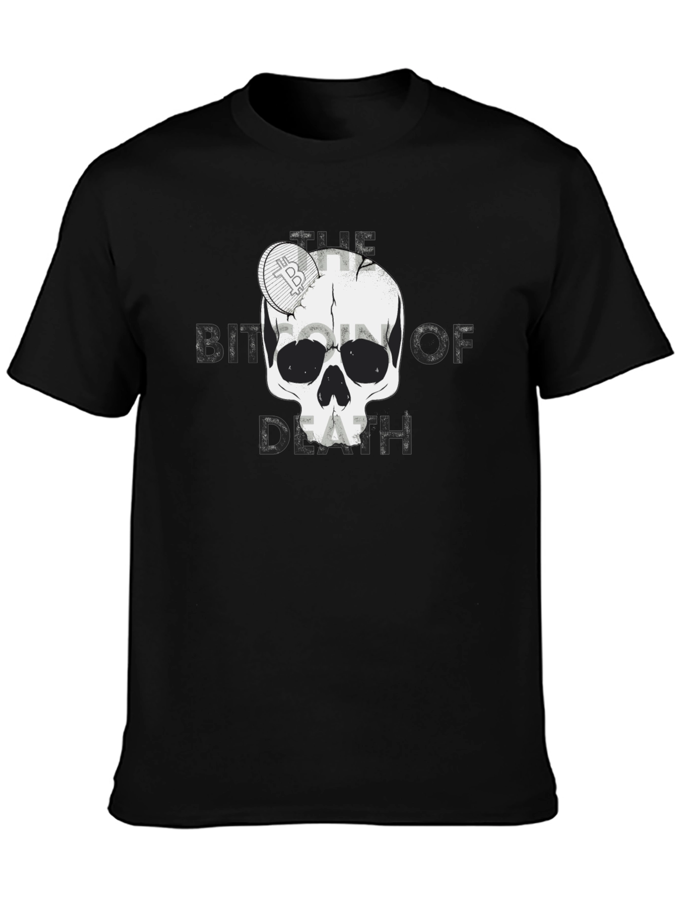 Bitcoin of Death Graphic T-Shirt - Crypto Skull Tee