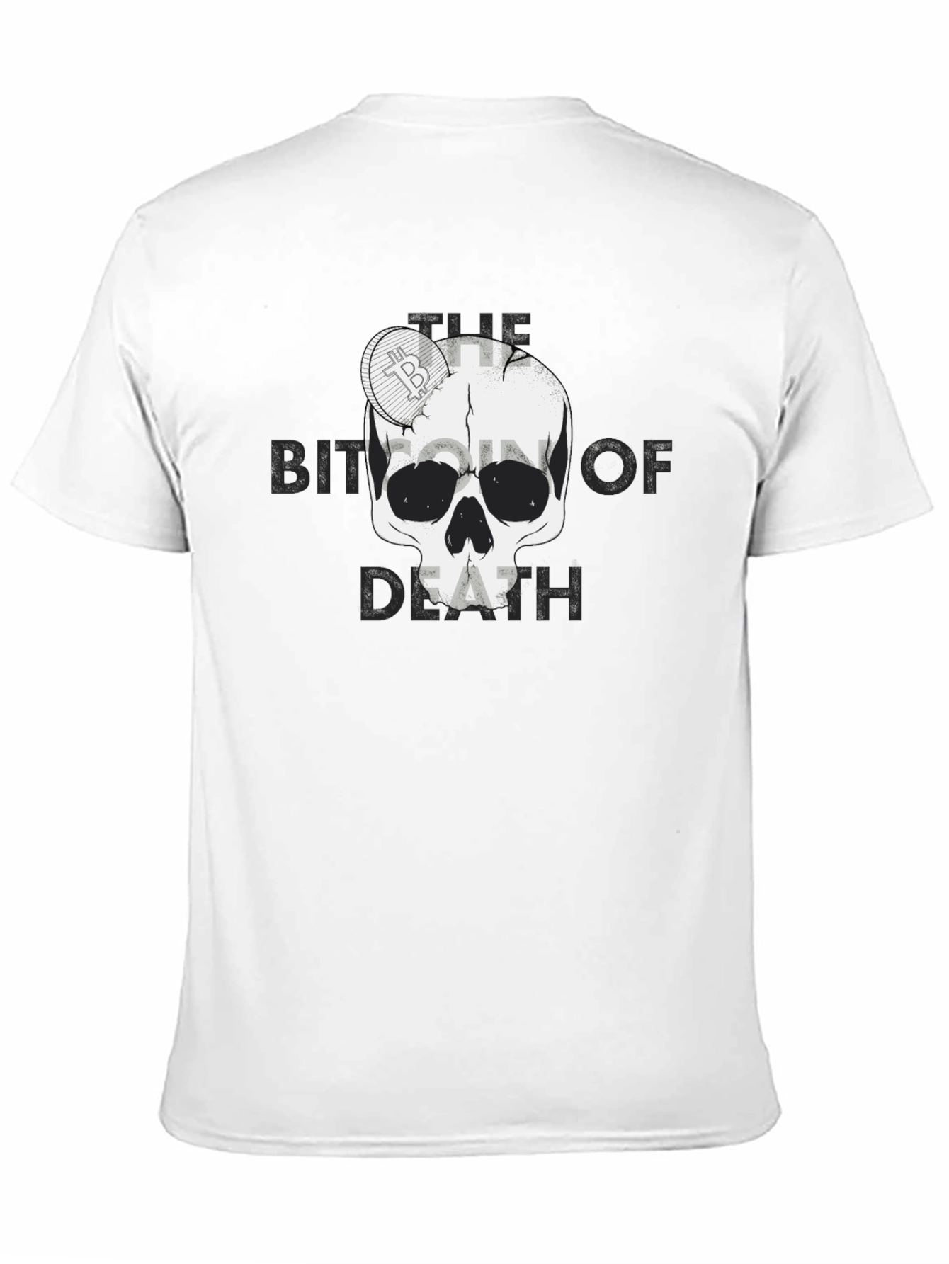 Bitcoin of Death Graphic T-Shirt - Crypto Skull Tee