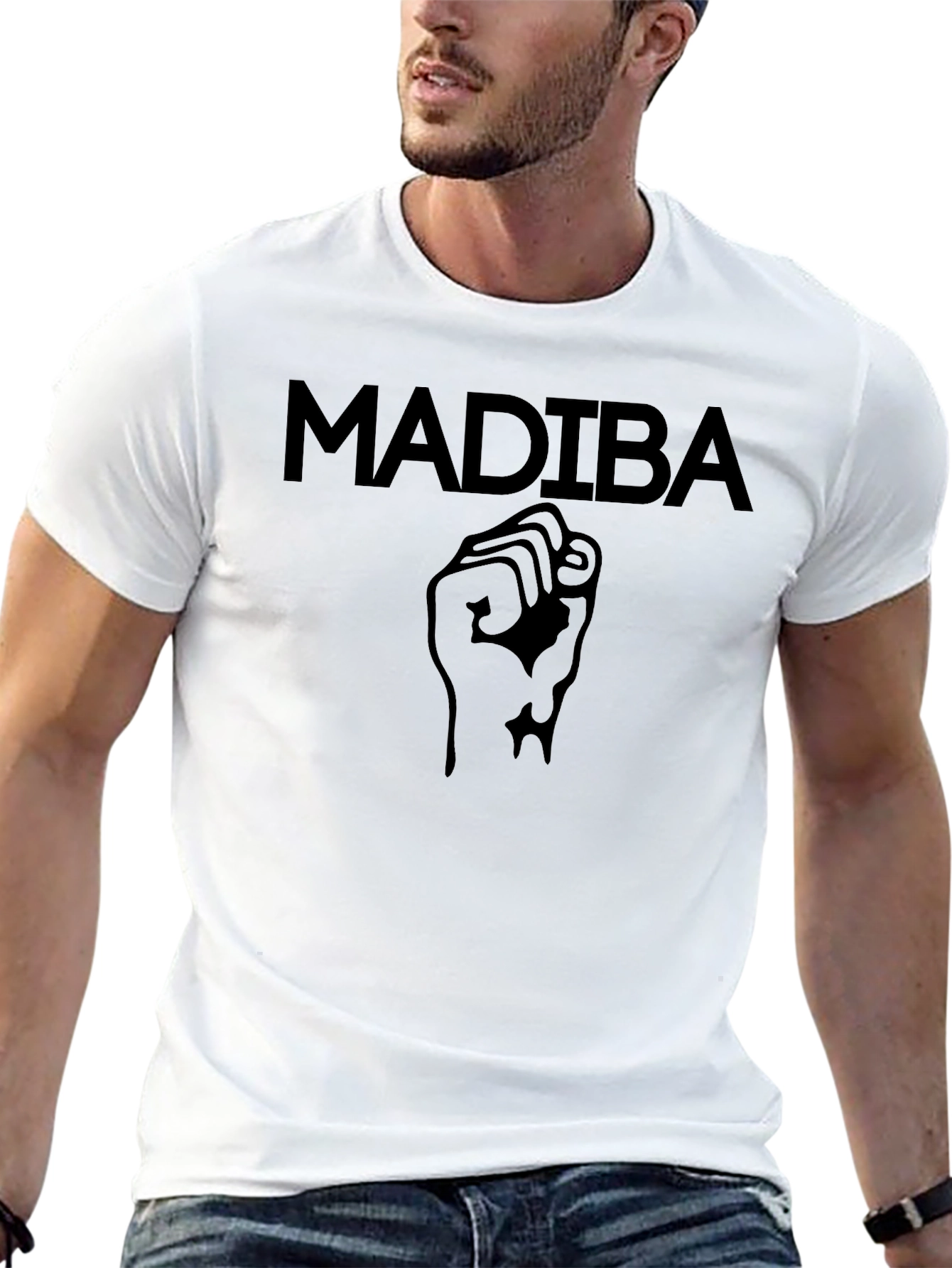 Madiba Fist Black Graphic Tee - Unisex