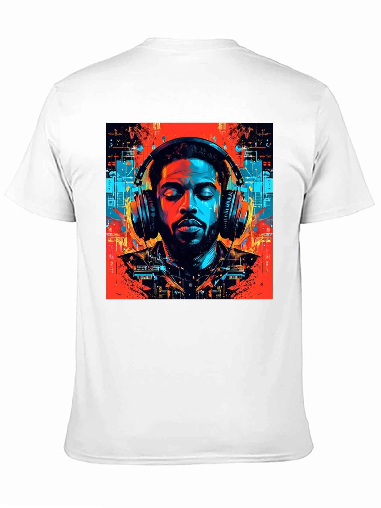 Vibing Tunes Graphic Tee - Mens Black T-Shirt