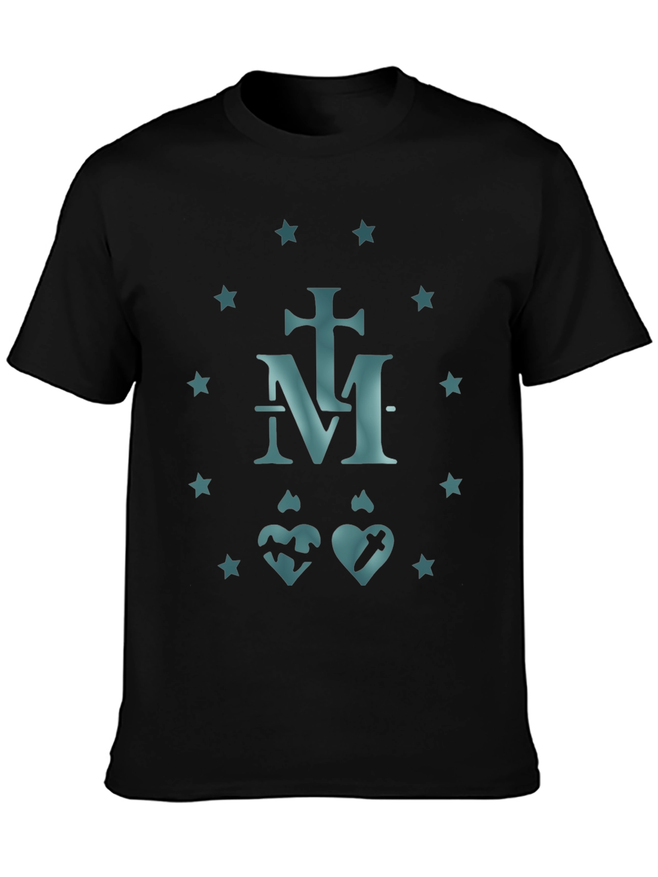 Marian Symbol T-Shirt -  Religious Catholic Tee