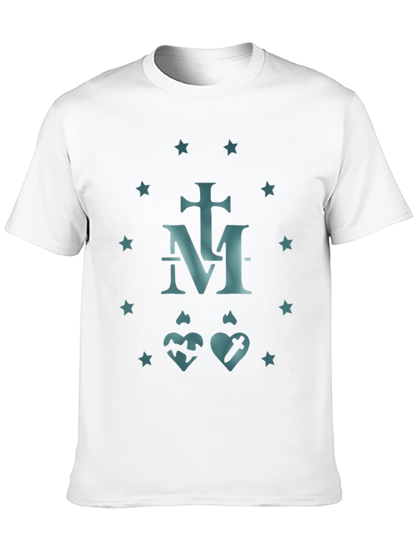 Marian Symbol T-Shirt -  Religious Catholic Tee