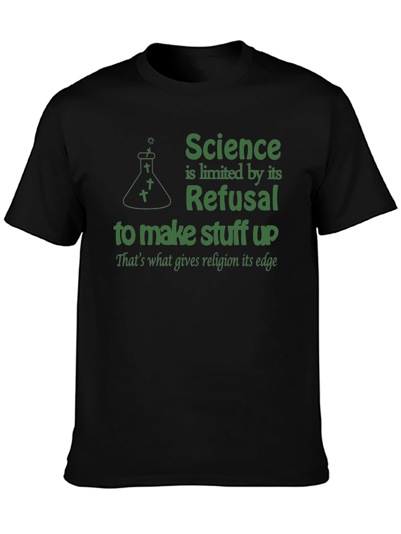 Science vs. Religion Graphic T-Shirt