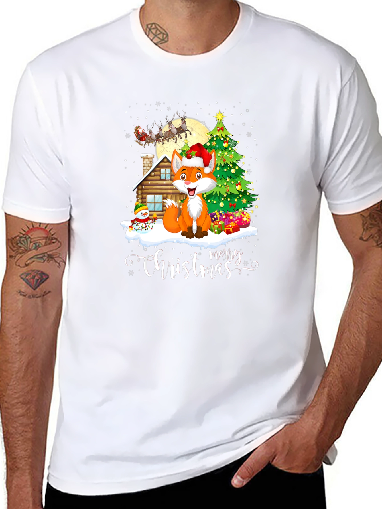 Christmas Fox T-Shirt