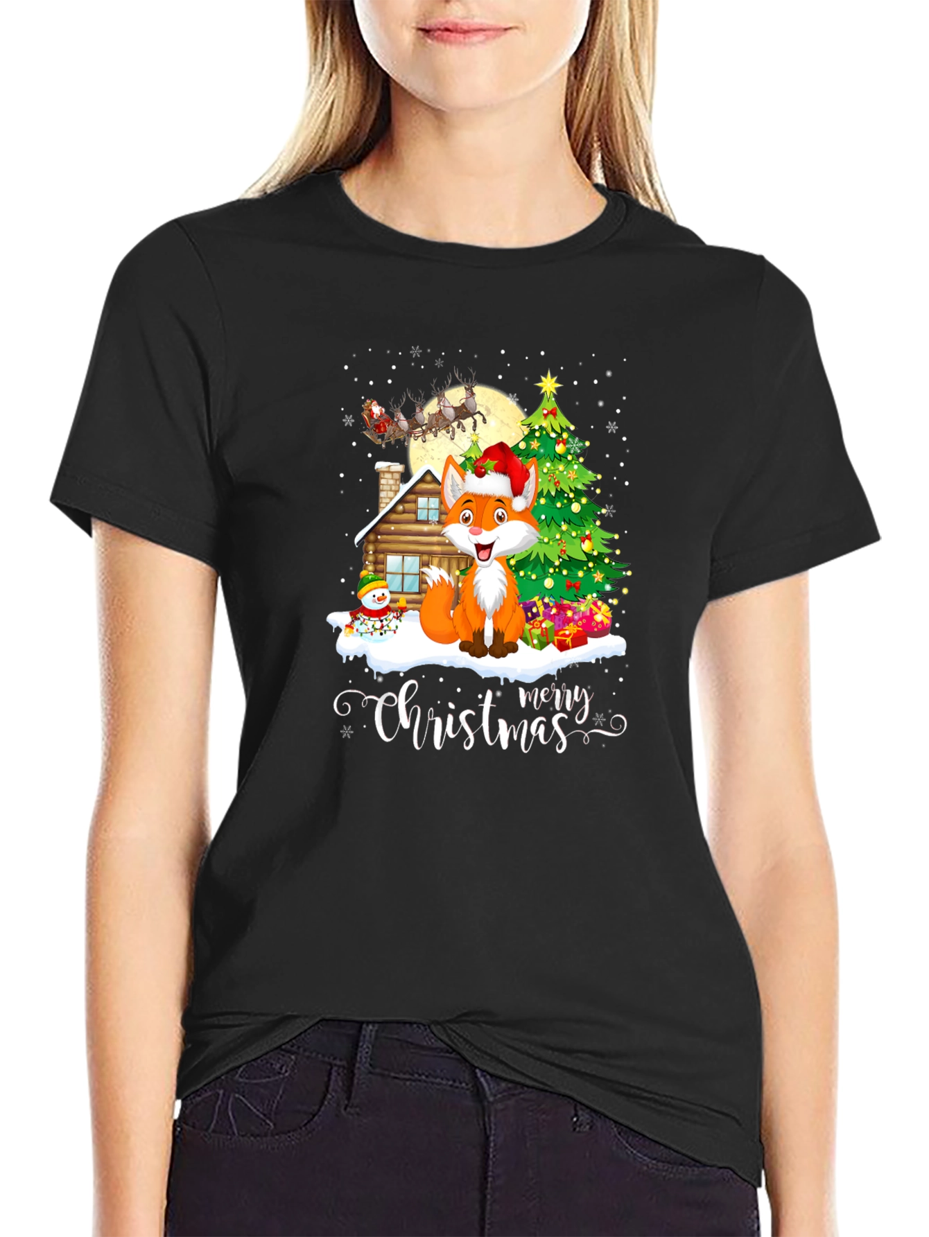 Christmas Fox T-Shirt