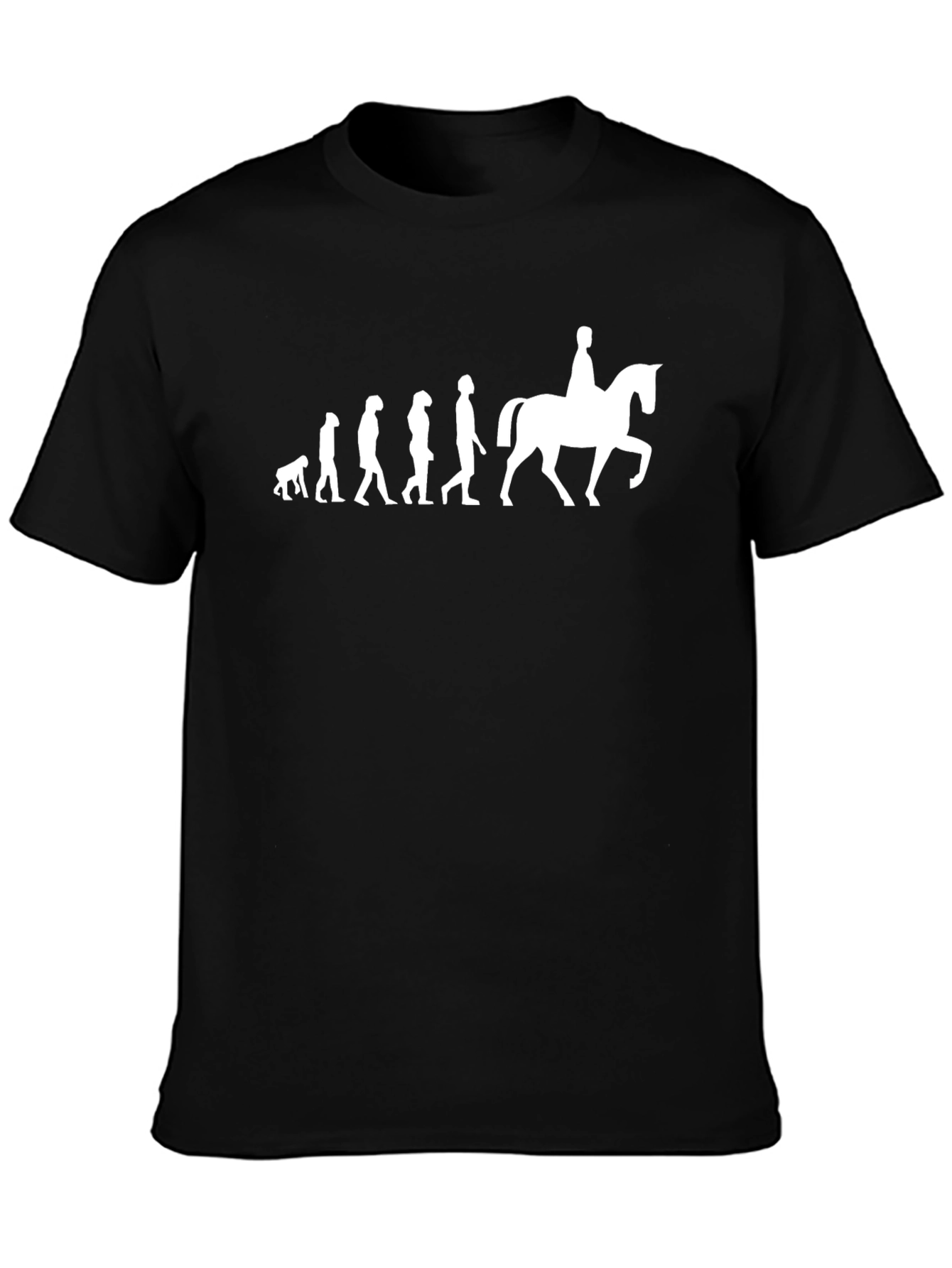Evolution of Riding Black T-Shirt
