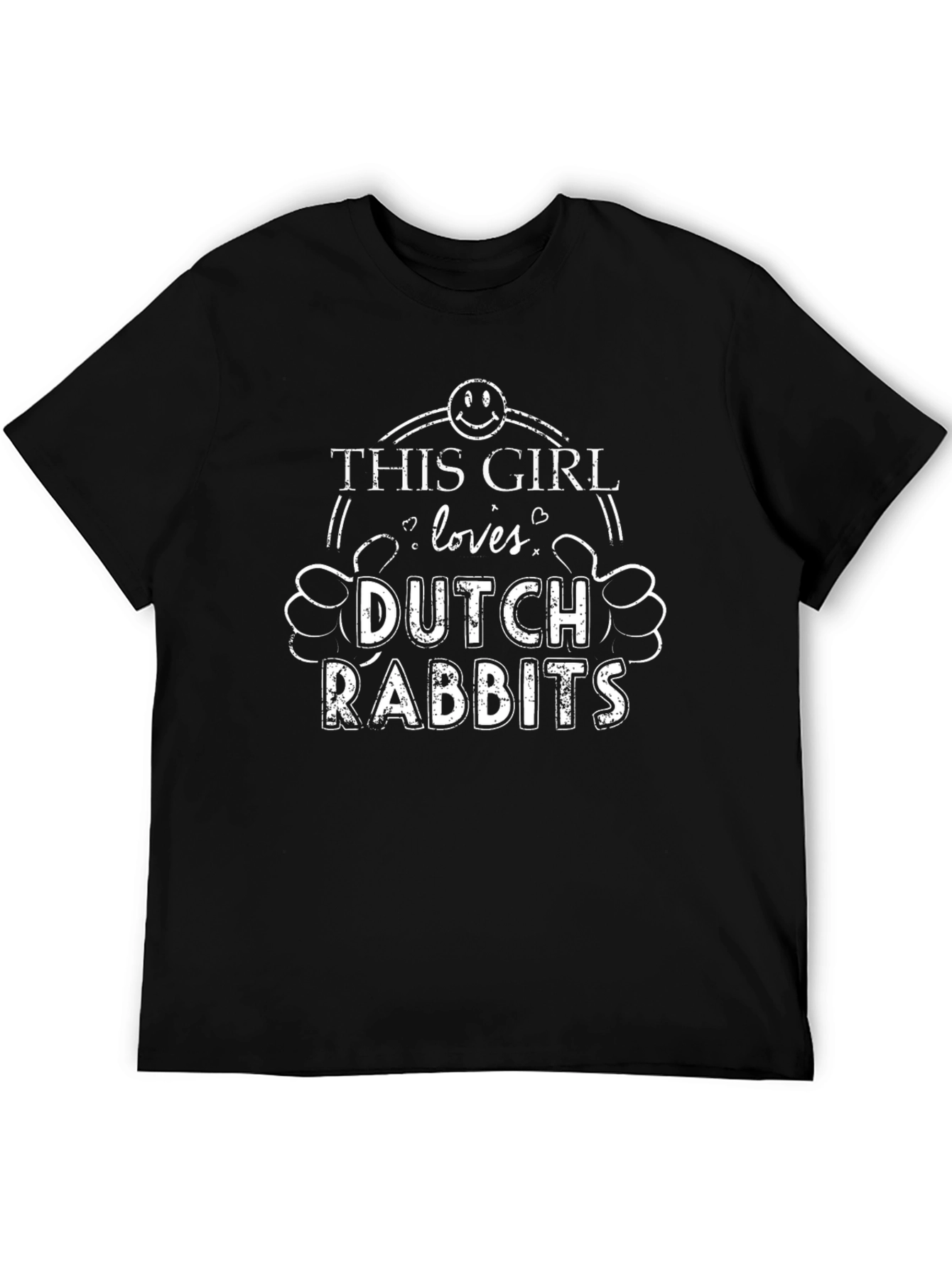 This Girl Loves Dutch Rabbits T-Shirt Funny Rabbit Tee