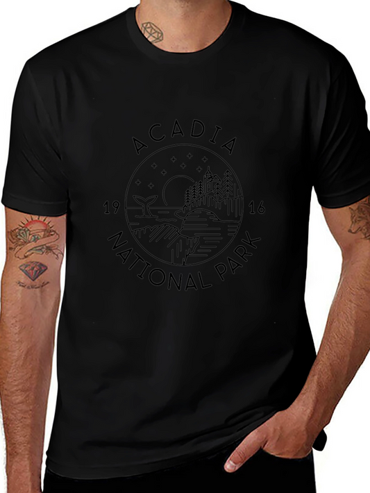 Acadia National Park Graphic Tee - Black