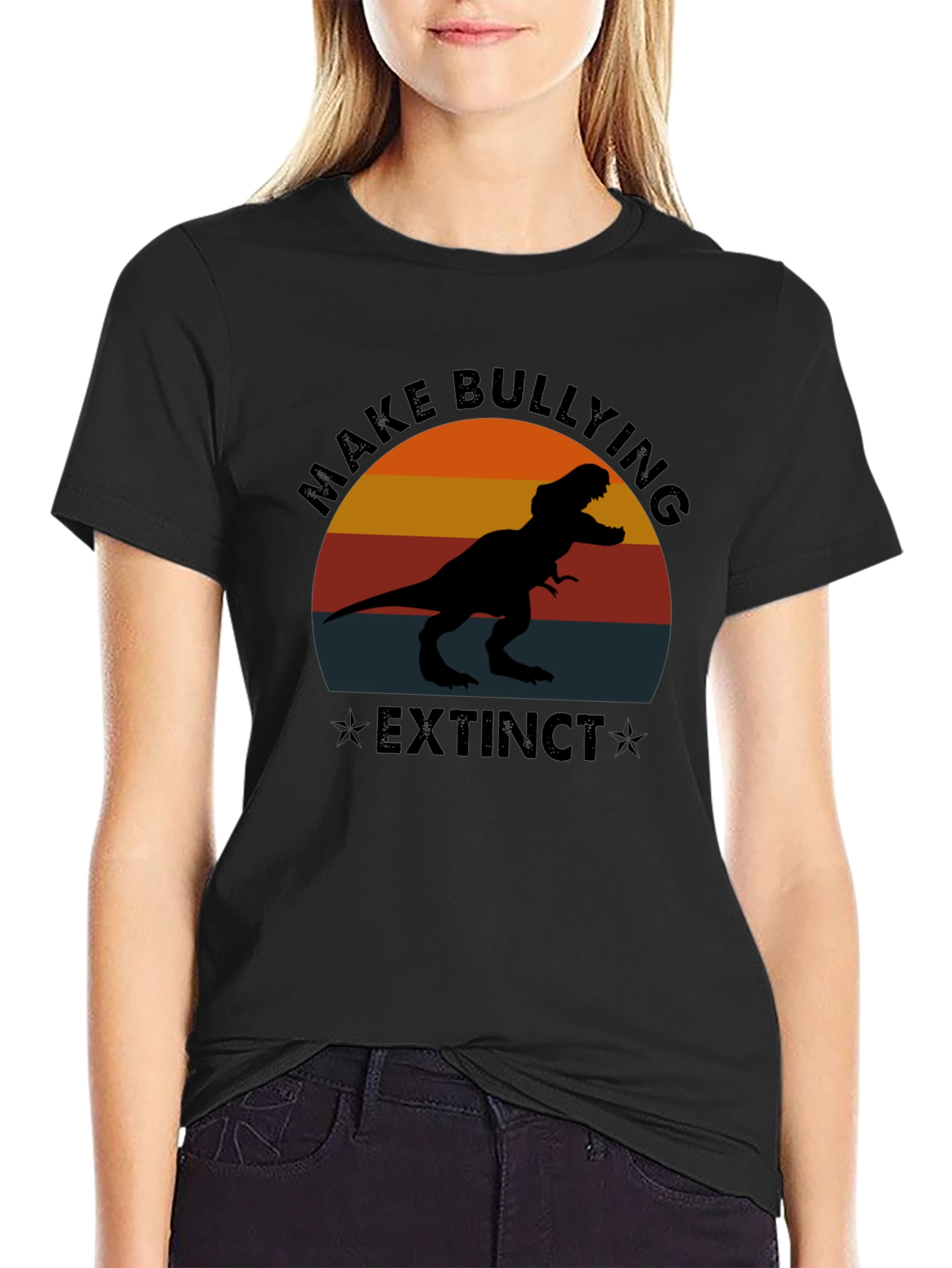 Make Bullying Extinct T-Rex Graphic Tee