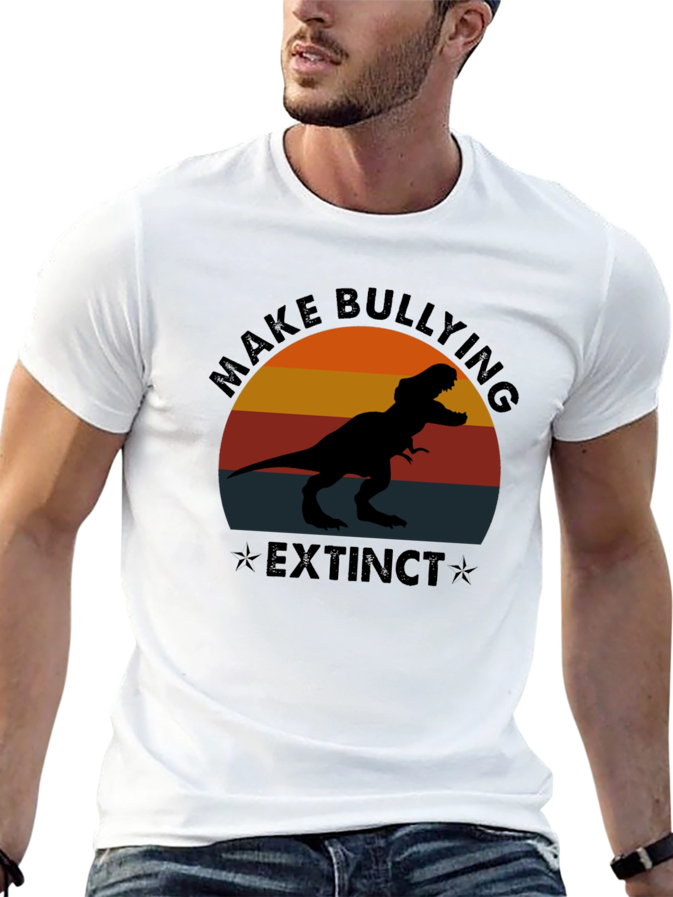 Make Bullying Extinct T-Rex Graphic Tee