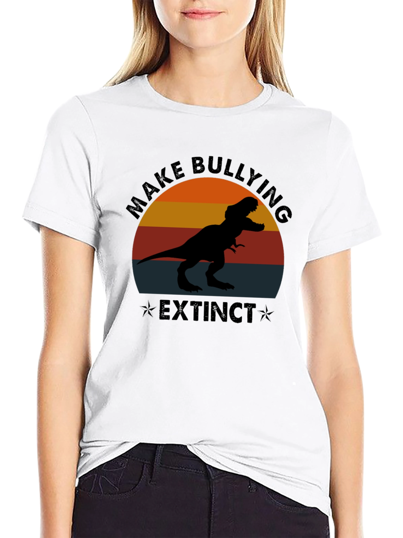 Make Bullying Extinct T-Rex Graphic Tee
