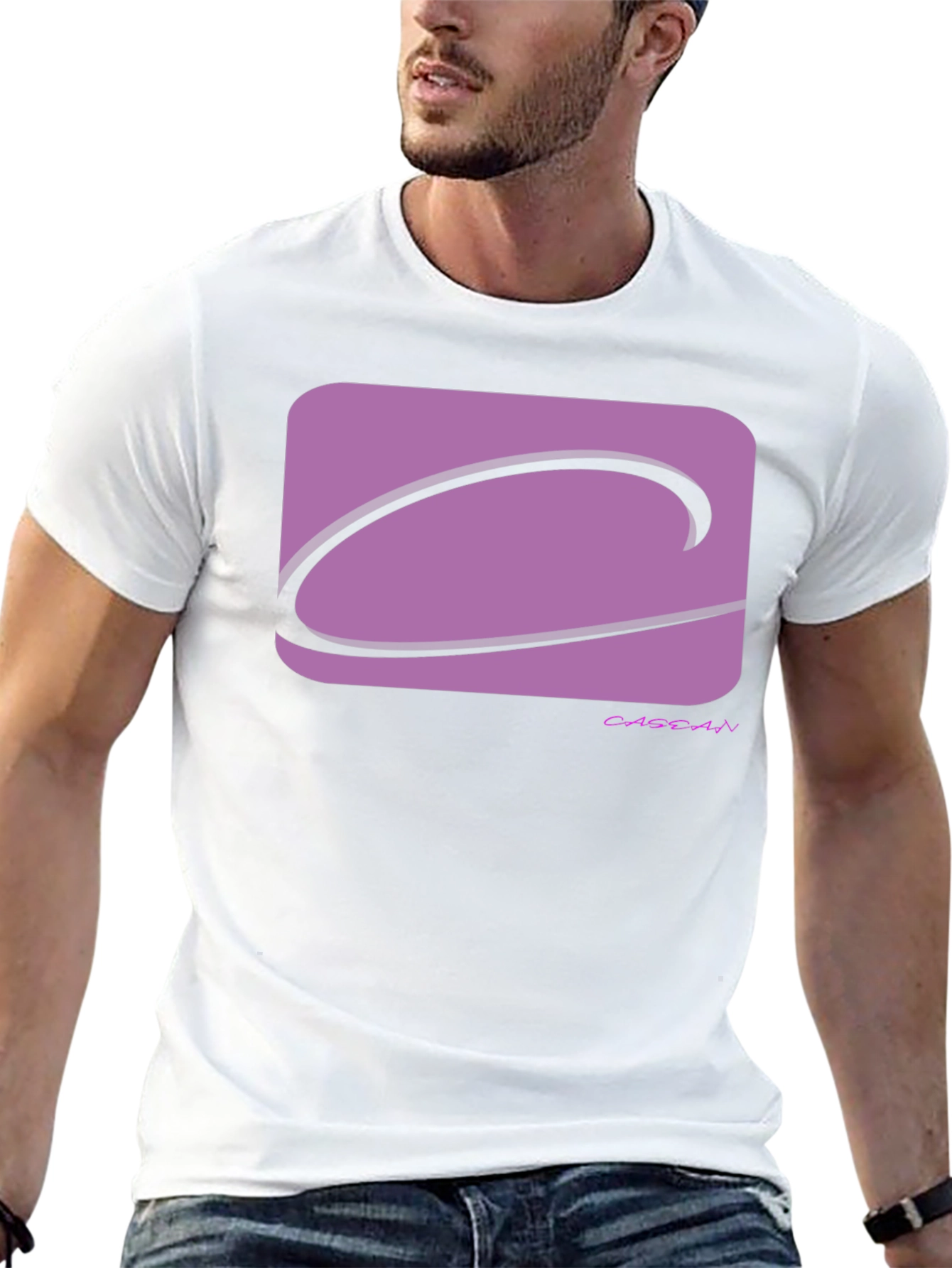 Modern Logo Graphic Tee - Black Casual T-Shirt