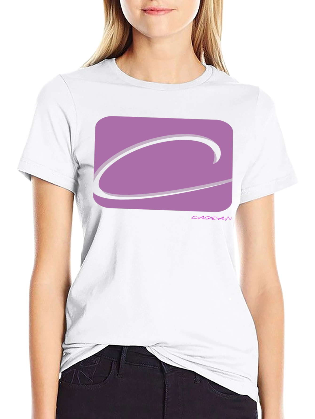 Modern Logo Graphic Tee - Black Casual T-Shirt