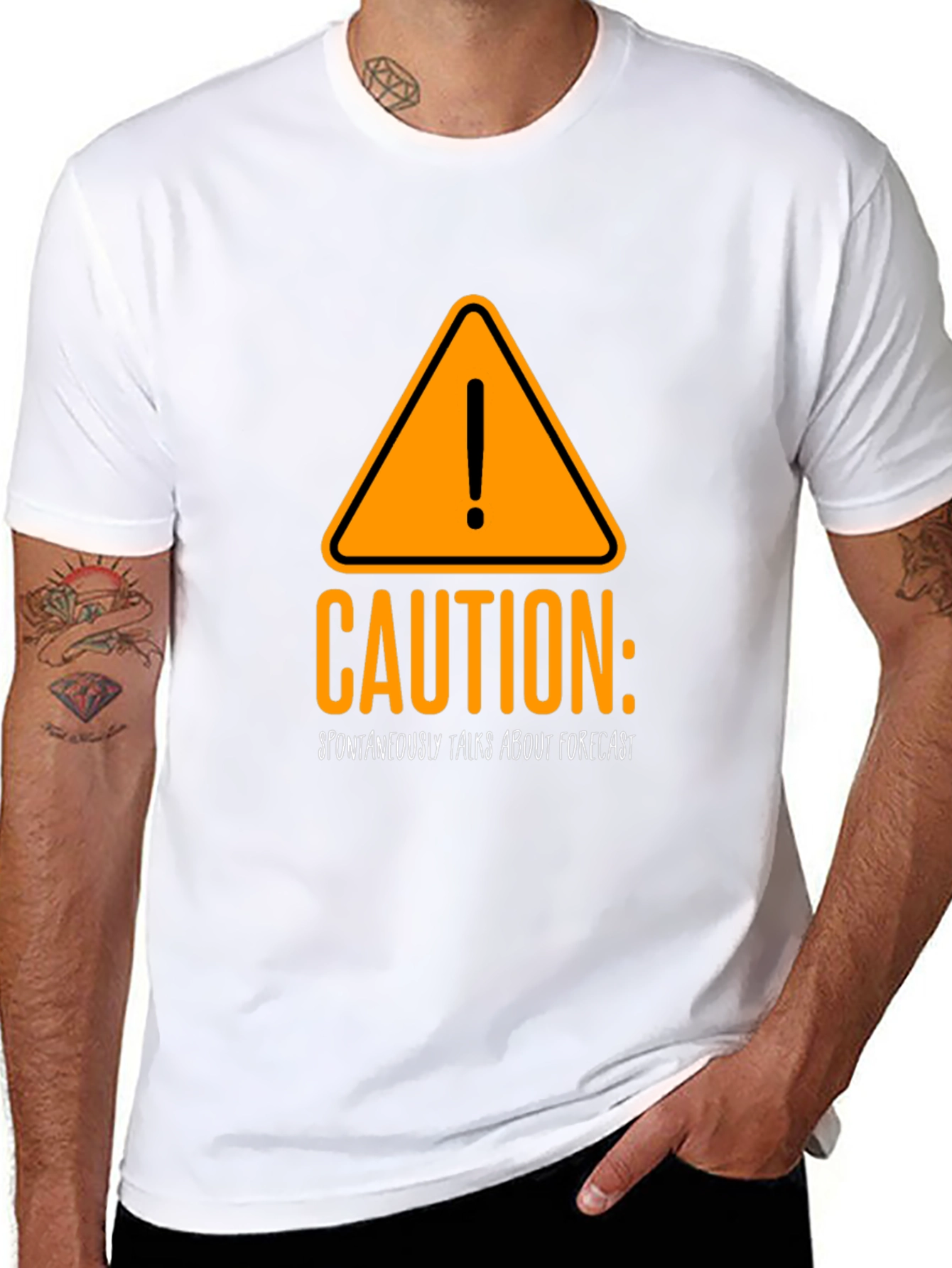 Caution Spontaneous Forecast T-Shirt